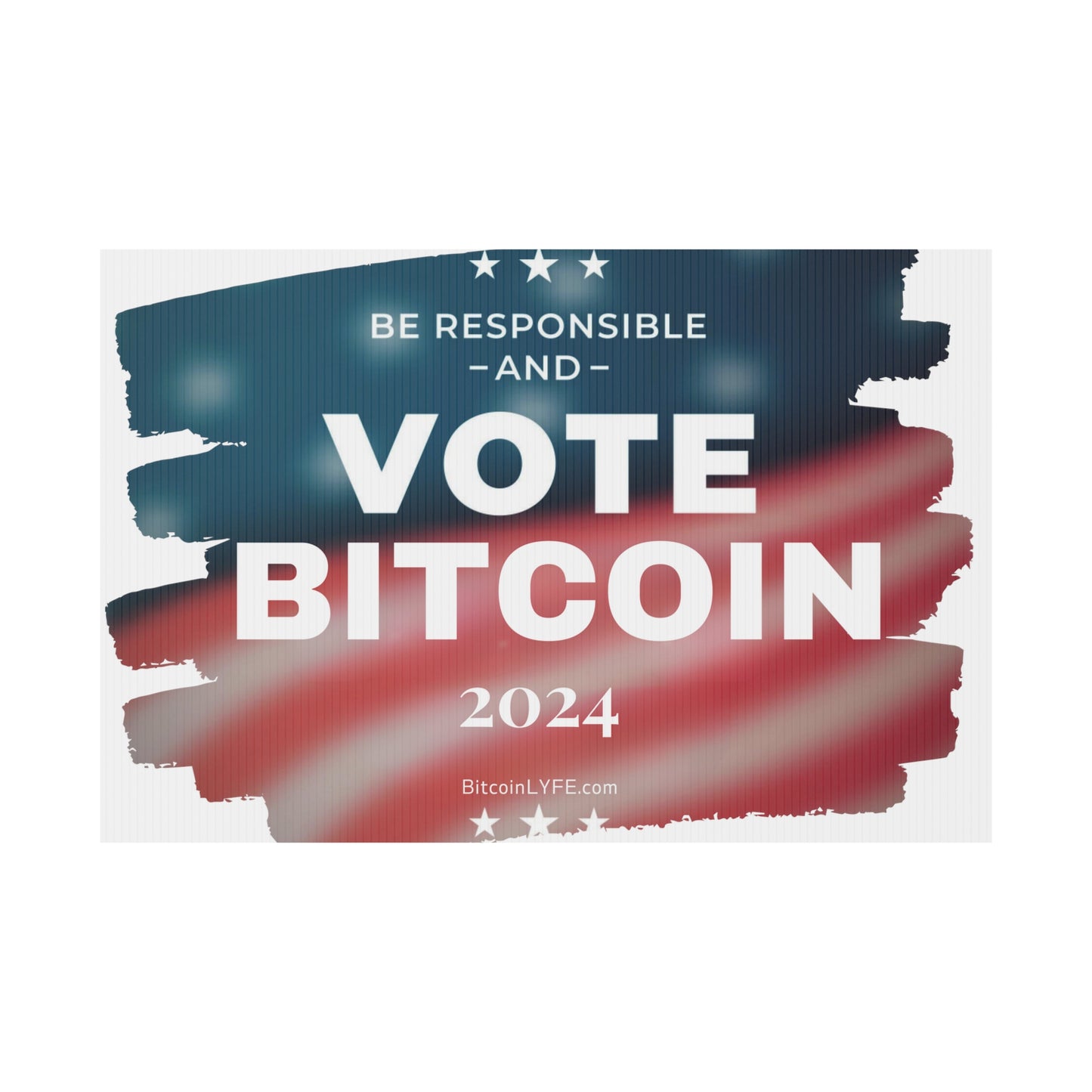 Vote - Responsibility Plastic Yard Sign