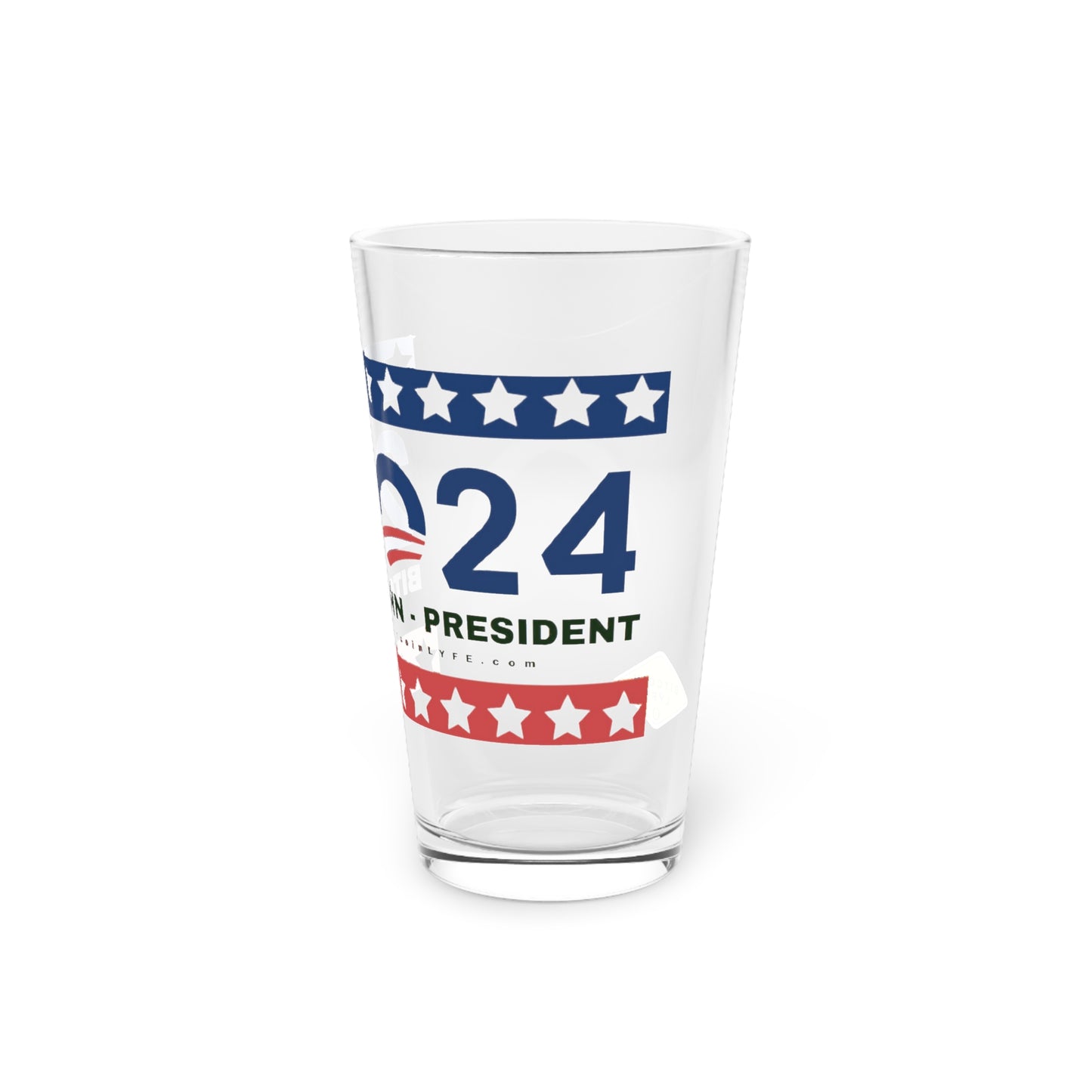Vote - Biten Pint Glass
