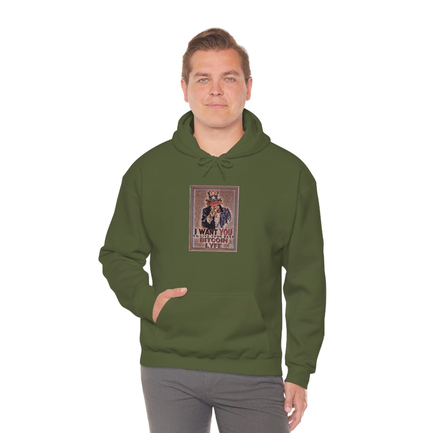 Bitcoin LYFE Uncle Sam Hoodie