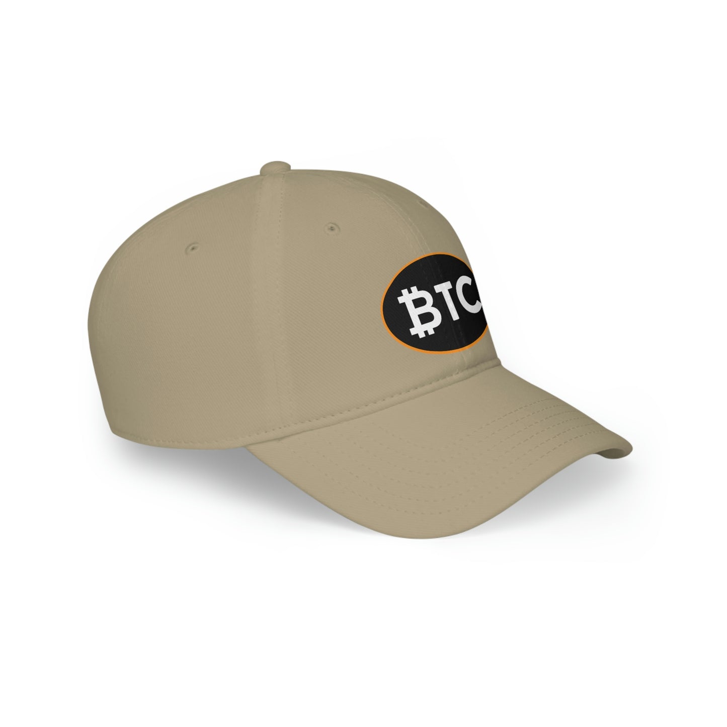 Bitcoin Oval #4 Low Profile Baseball Cap