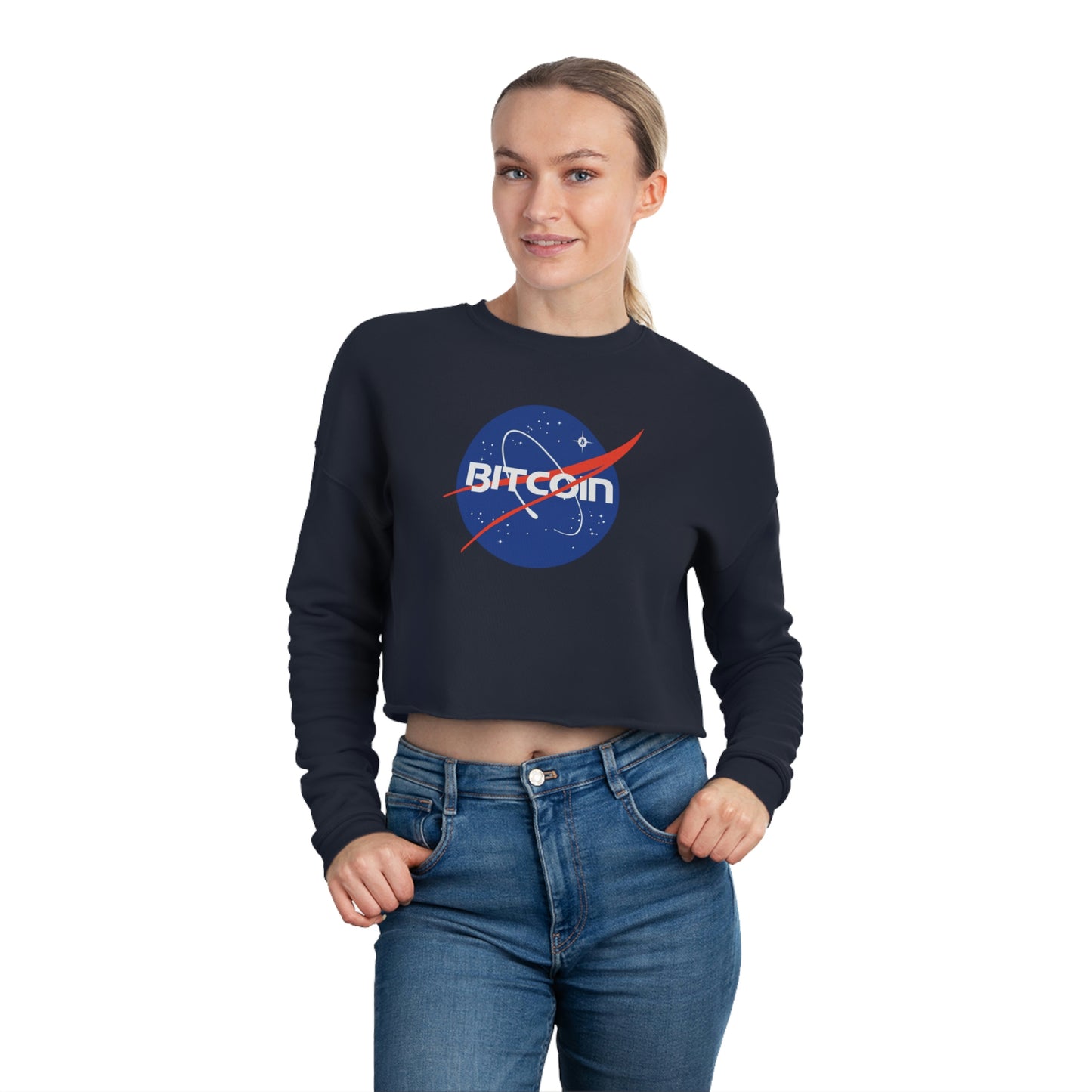B in Space1 Women's Cropped Sweatshirt