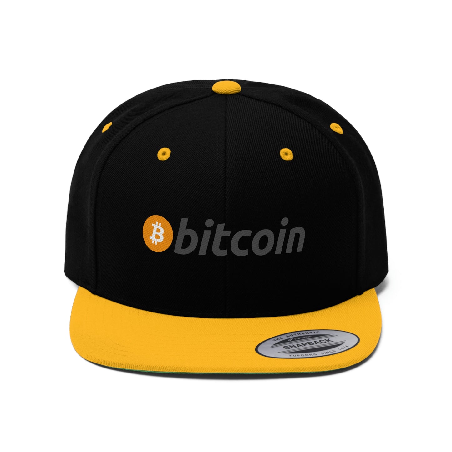BTC1 Bitcoin Flat Bill Hat, Four Colors