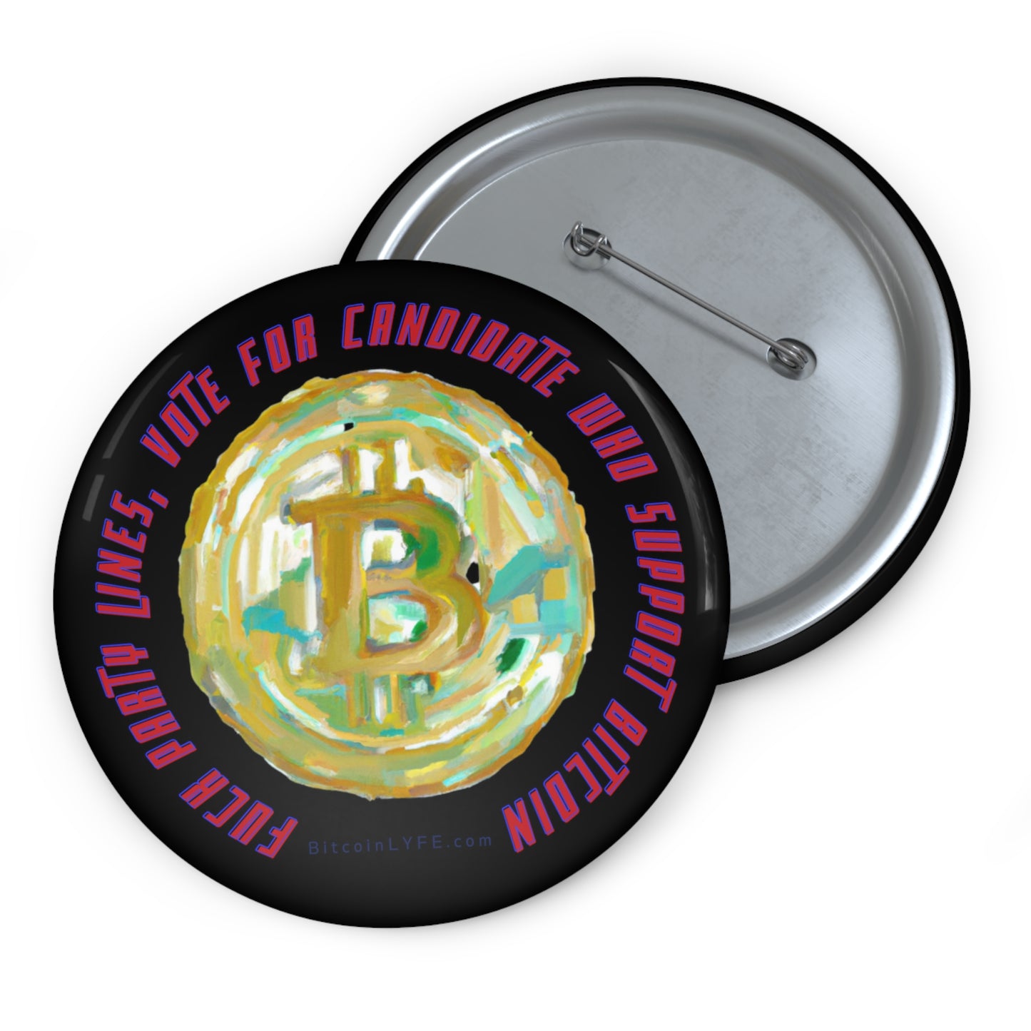 Vote - F*ck Party Lines Pin Buttons