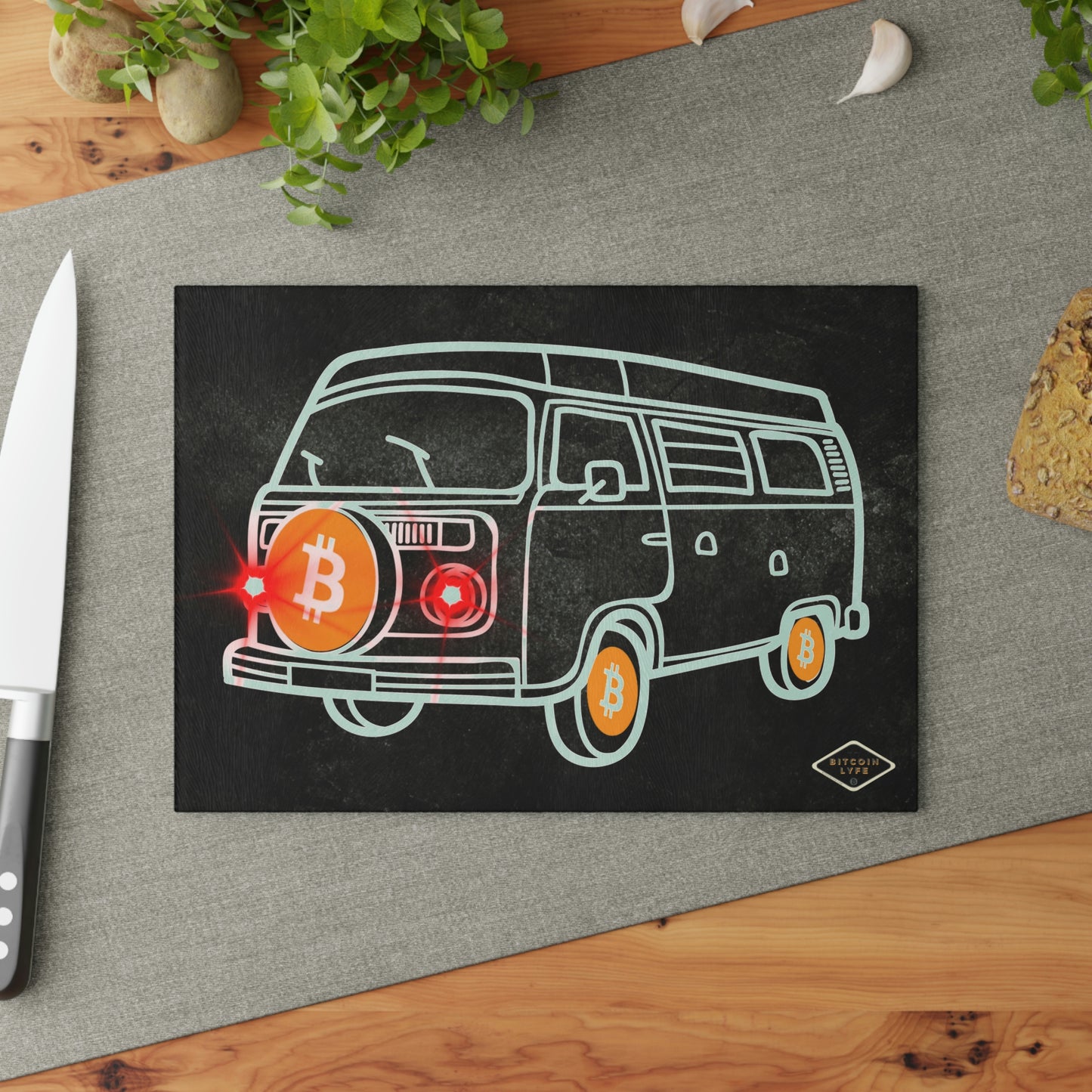 BW Van Glass Cutting Board
