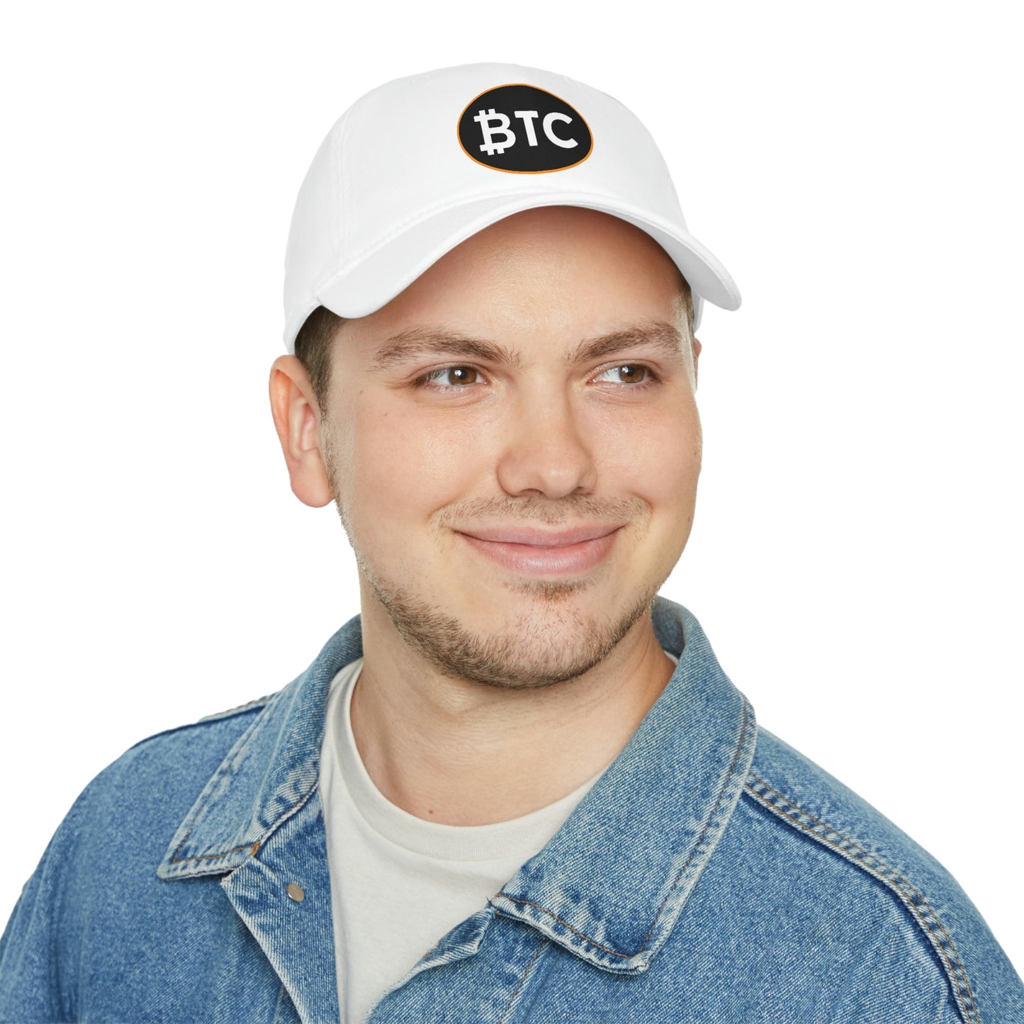 Bitcoin Oval #4 Low Profile Baseball Cap