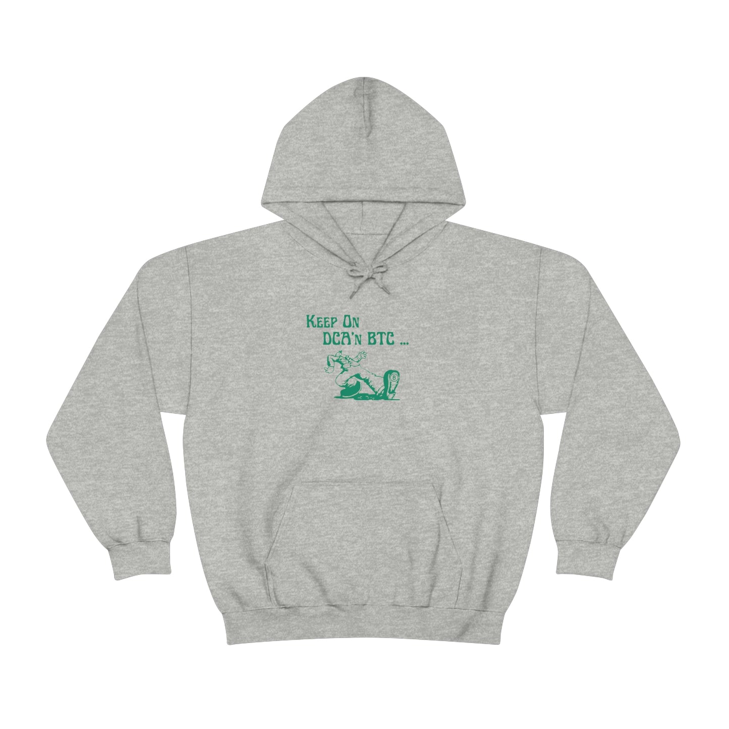 Keep On DCA’n BTC Hooded Sweatshirt