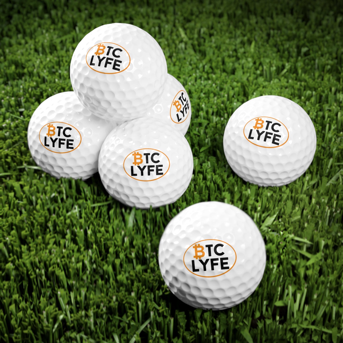 Bitcoin LYFE (Oval) Golf Balls