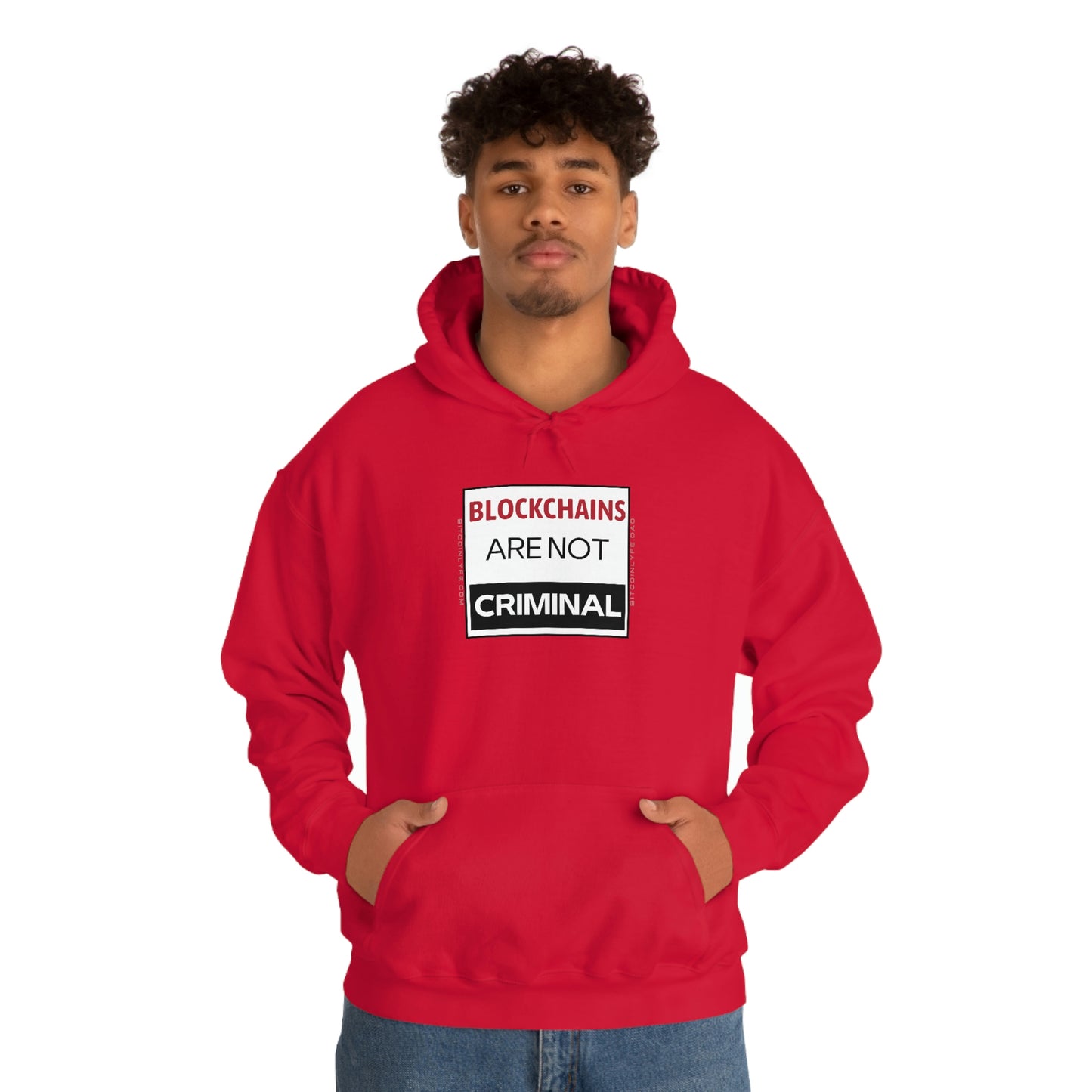 Blockchains are Not Criminal Hooded Sweatshirt