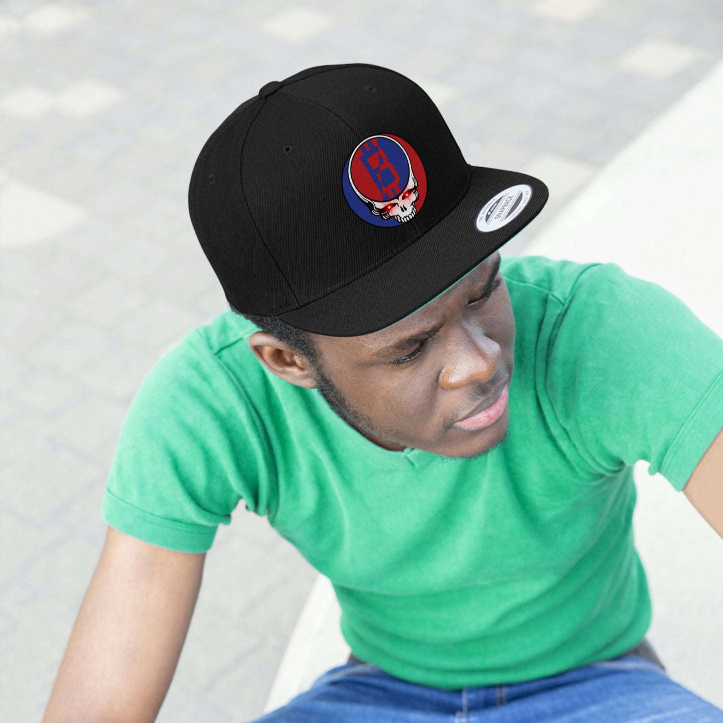 Grateful B Flat Bill Hat, Four Colors