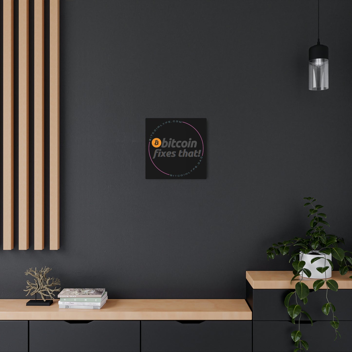 Bitcoin LYFE BTC Fixes That Metal Art Sign