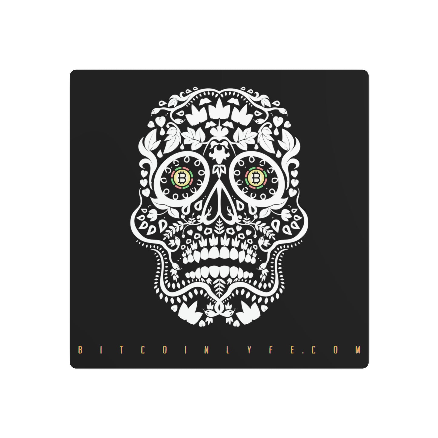 Día de los Muertos Metal Art Sign, Dos