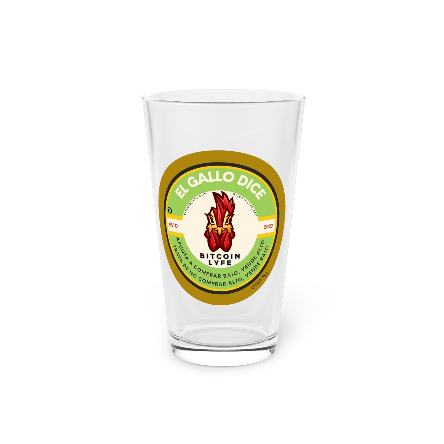 El Gallo PSA Pint Glass, Comprar Bajo