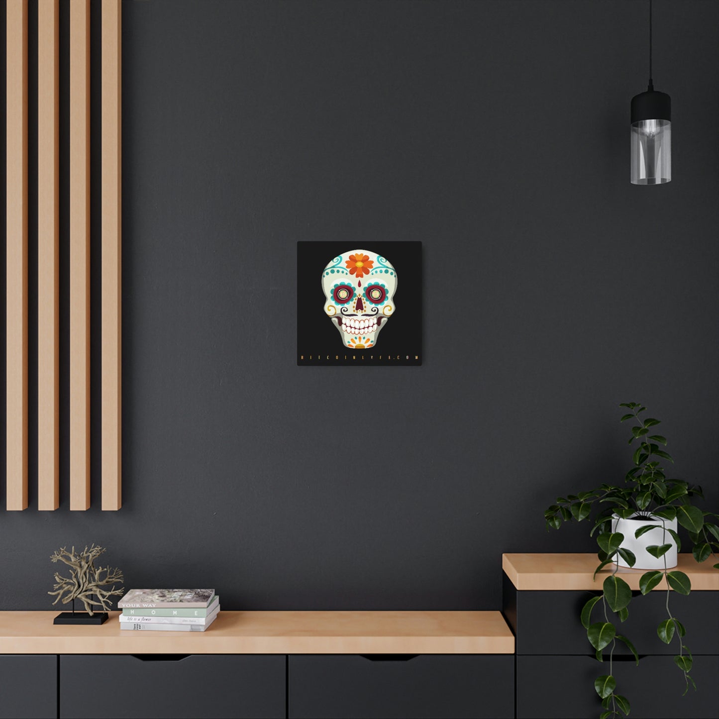 Día de los Muertos Metal Art Sign, Dieciséis