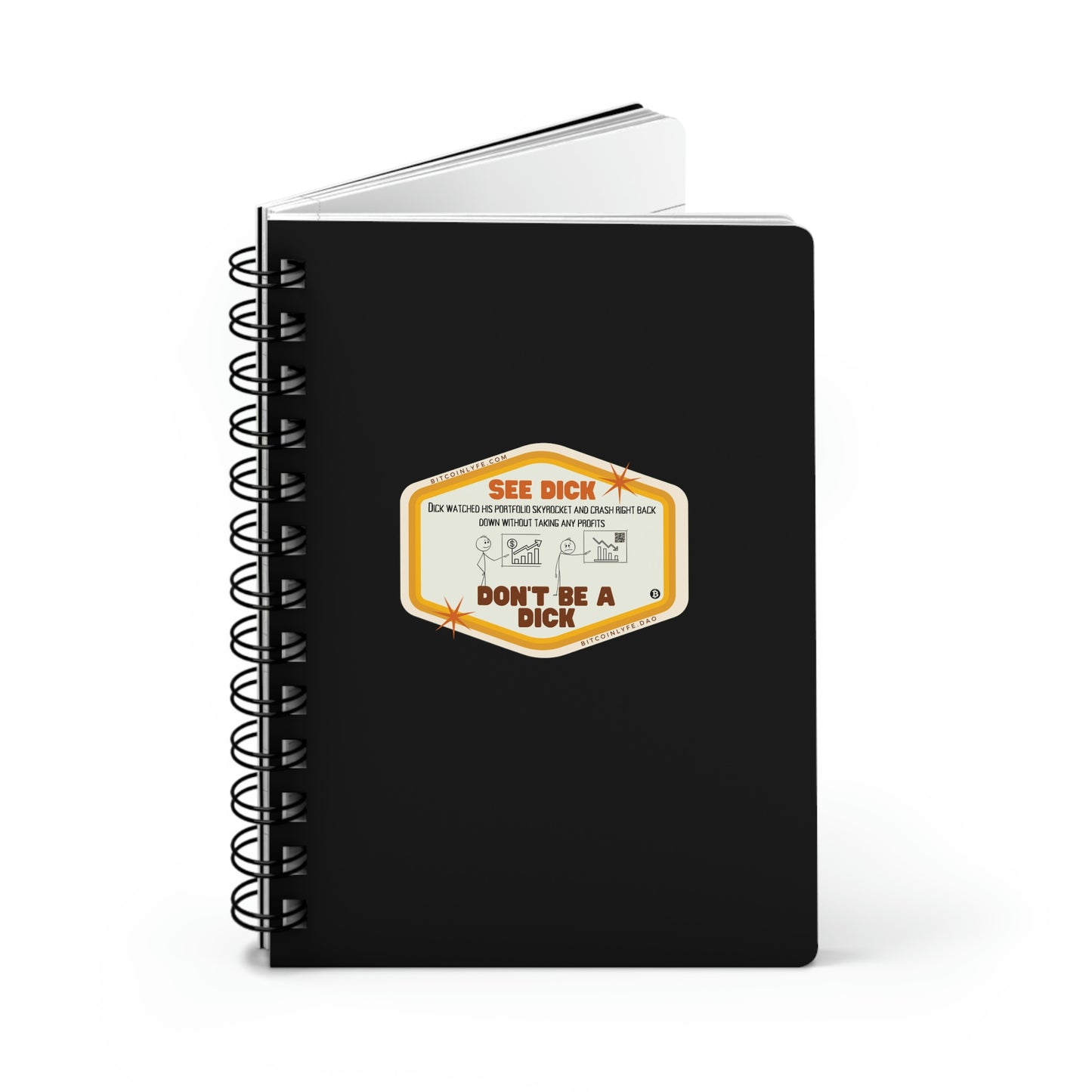 Crypto Dick Spiral Bound Journal, Profits