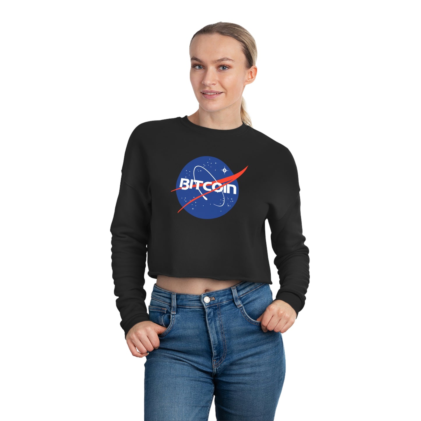 B in Space1 Women's Cropped Sweatshirt