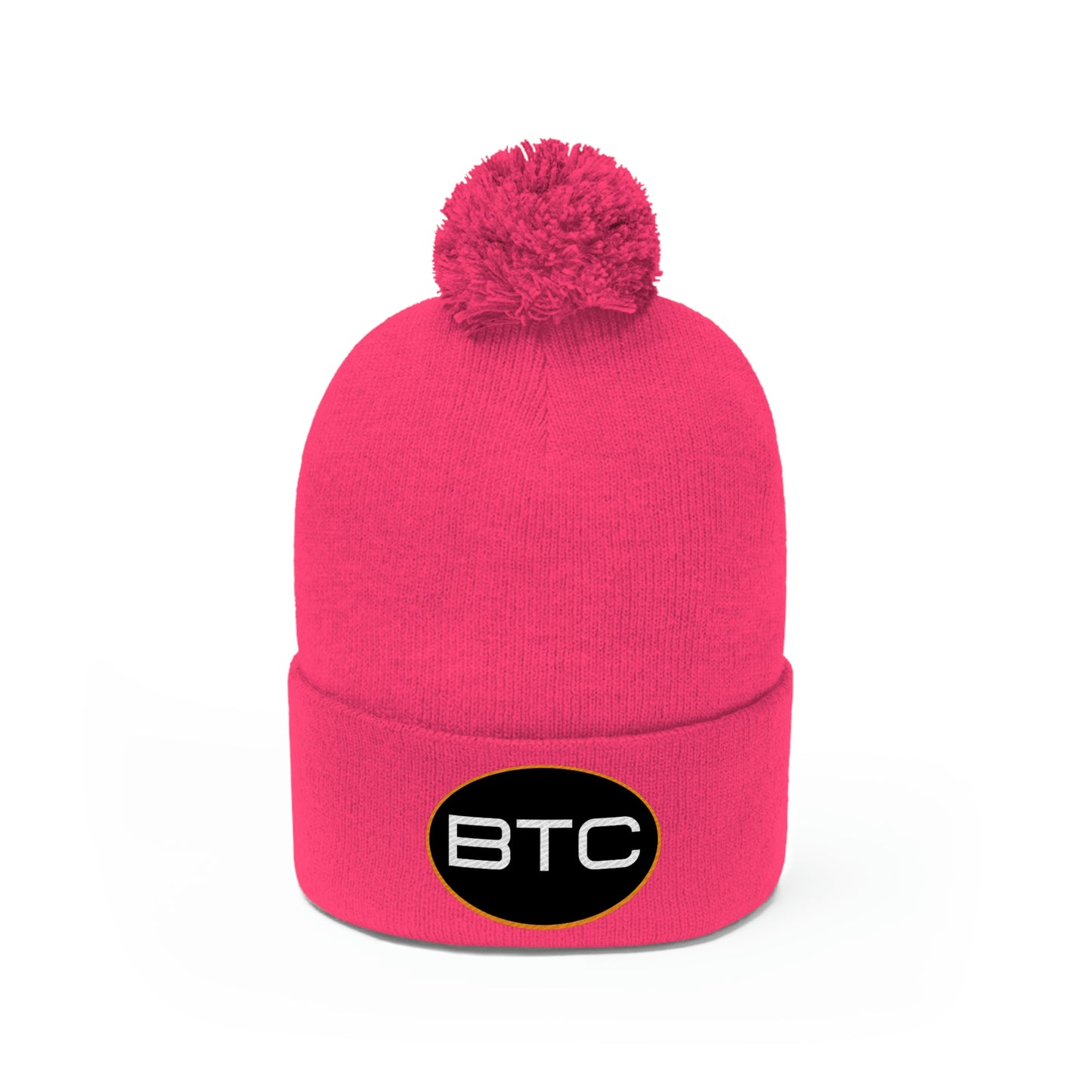 BTC Oval #1 Pom Pom Beanie