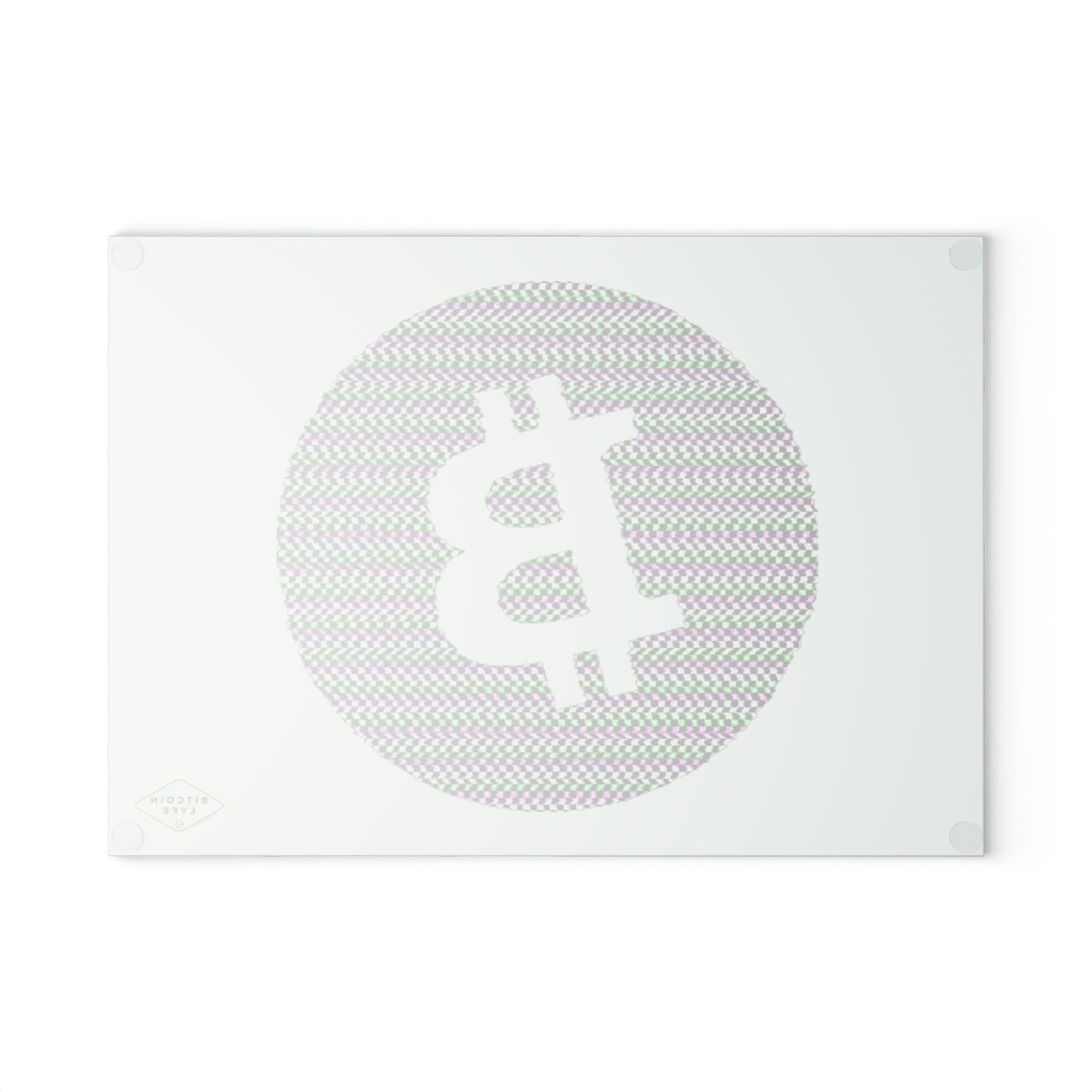 Bitcoin Glass Cutting Board, BTC6