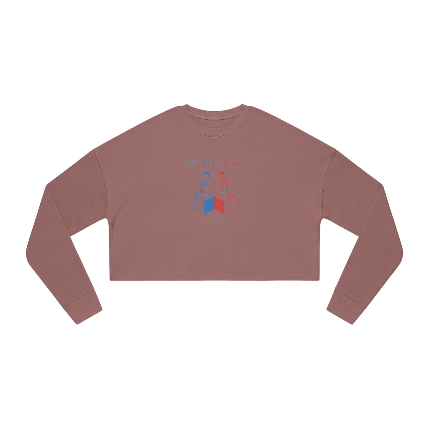 Bit-Election Women's Cropped Sweatshirt
