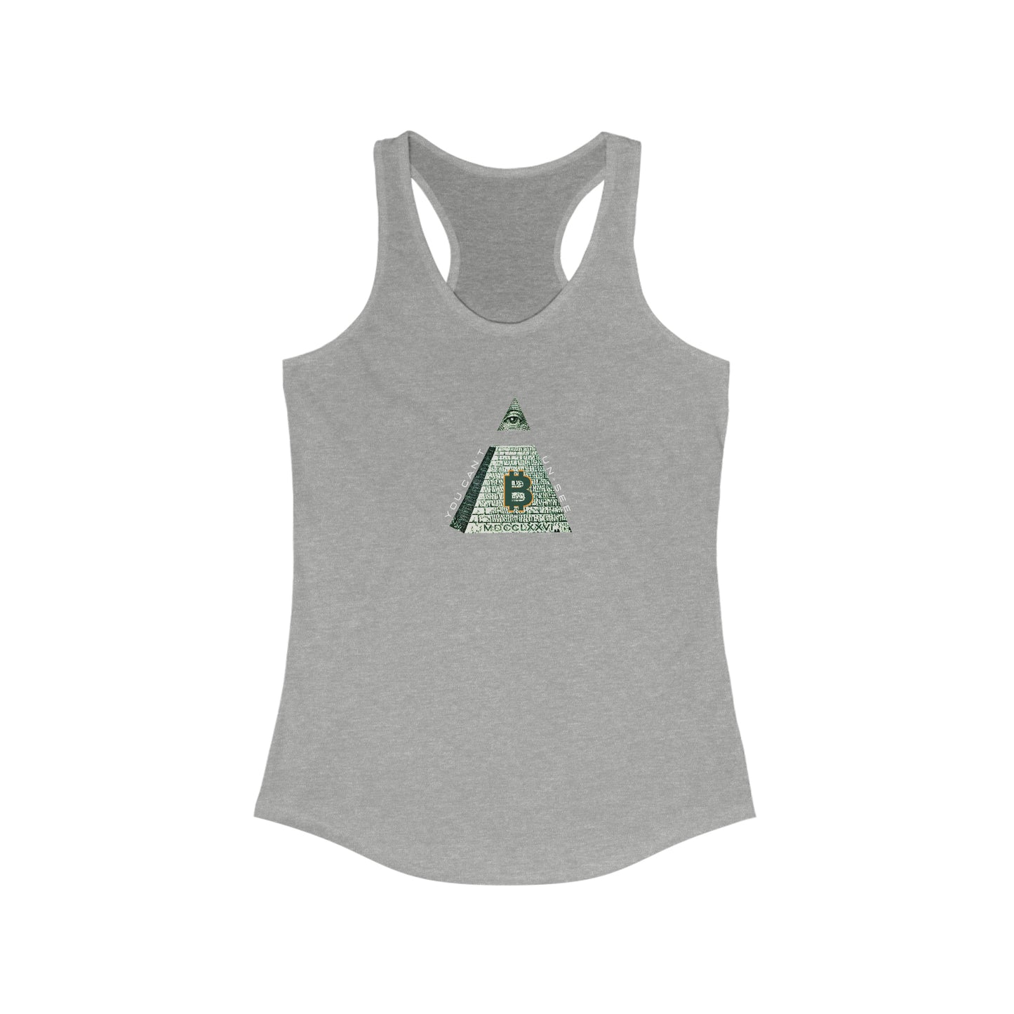 Bitcoin LYFE Can't Unsee Racerback Tank