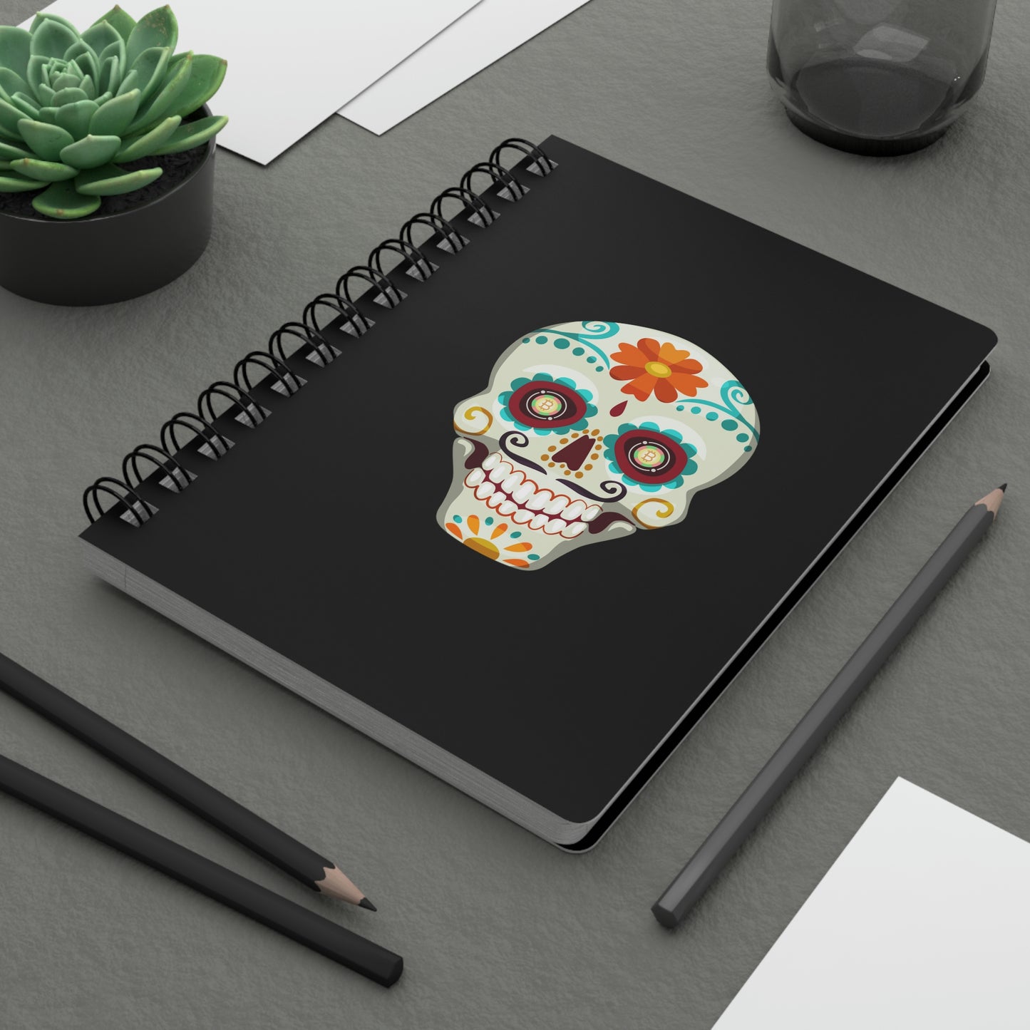 Día de los Muertos BTC Spiral Bound Journal, Dieciséis