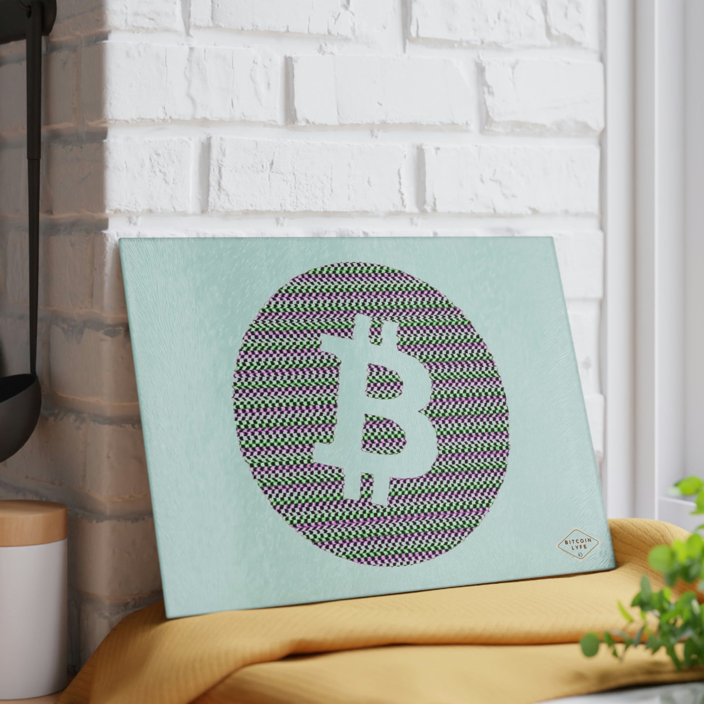 Bitcoin Glass Cutting Board, BTC6