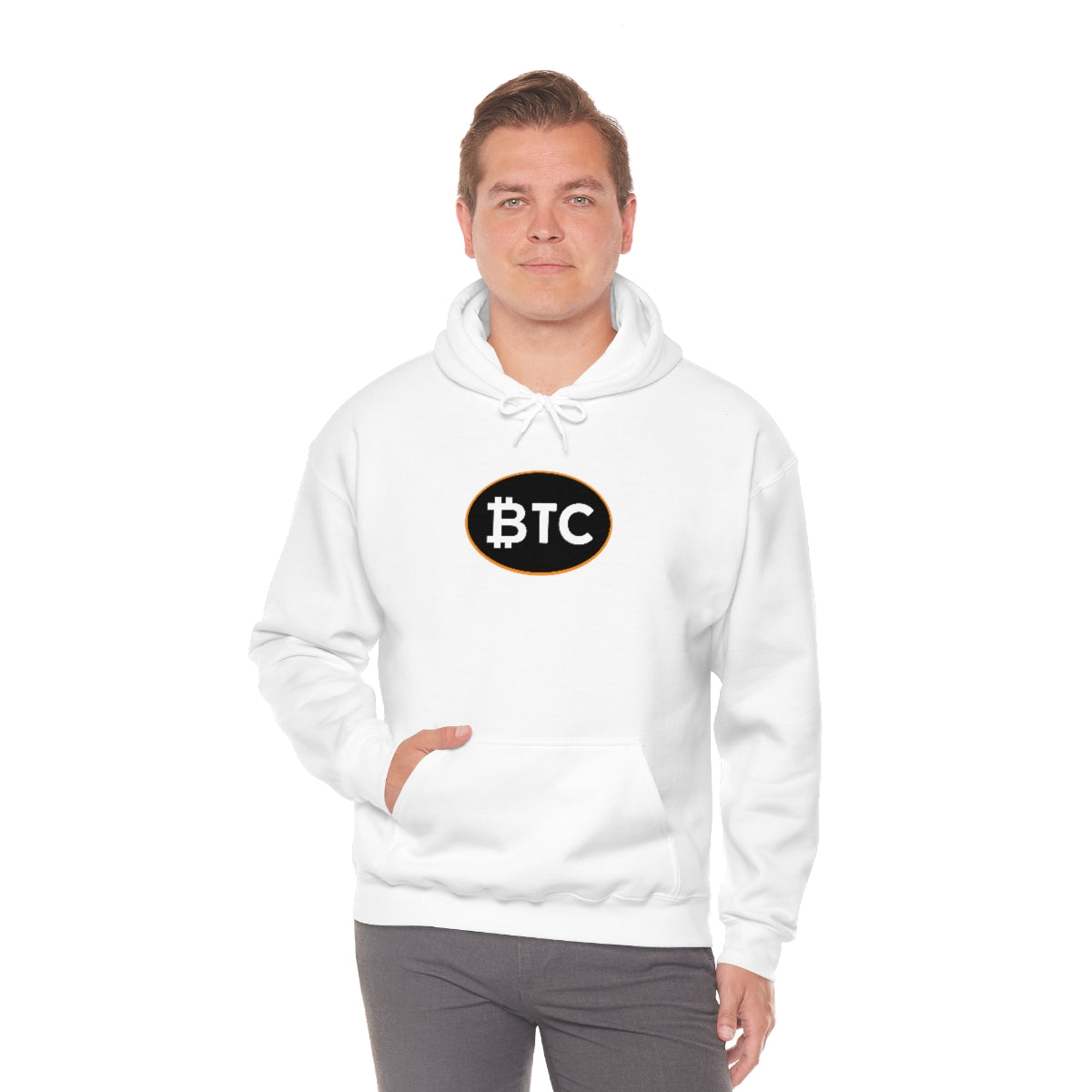 Bitcoin Oval #4 Hoodie, Blackout Version