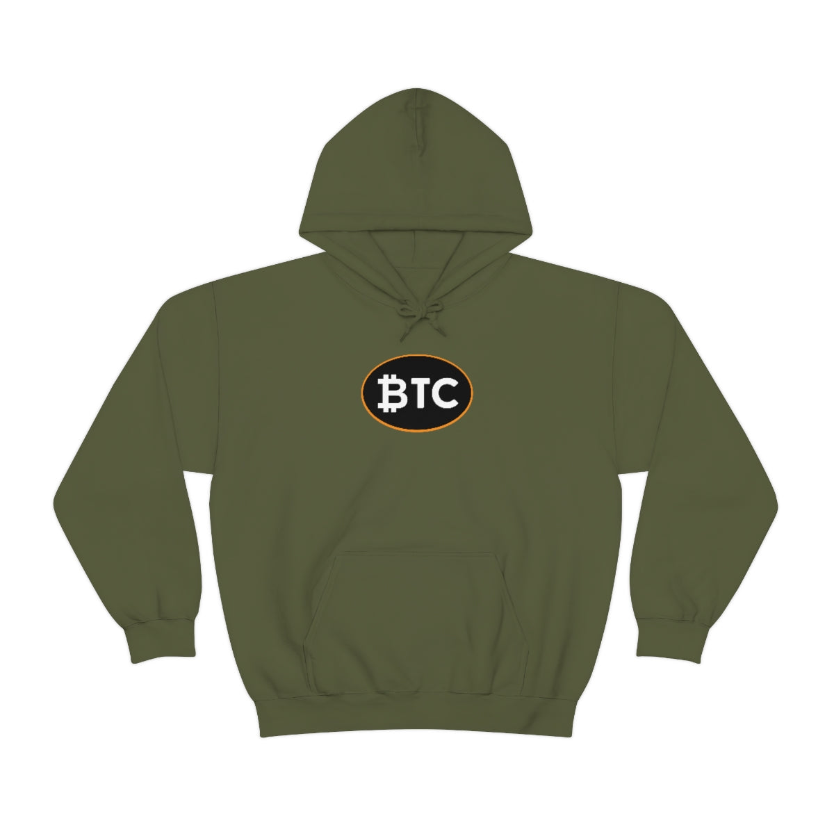 Bitcoin Oval #4 Hoodie, Blackout Version