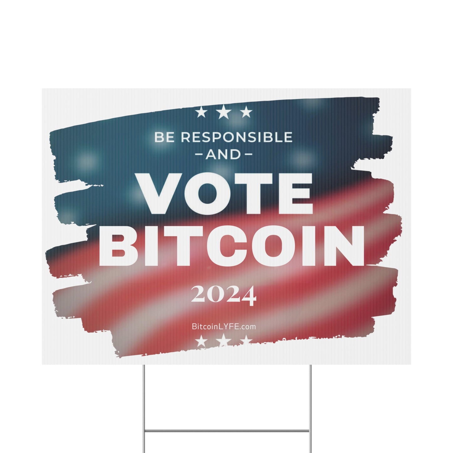 Vote - Responsibility Plastic Yard Sign