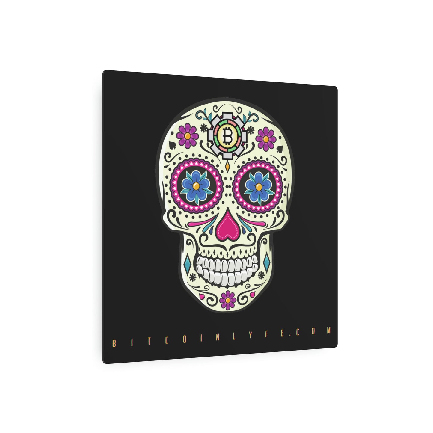 Día de los Muertos Metal Art Sign, Once