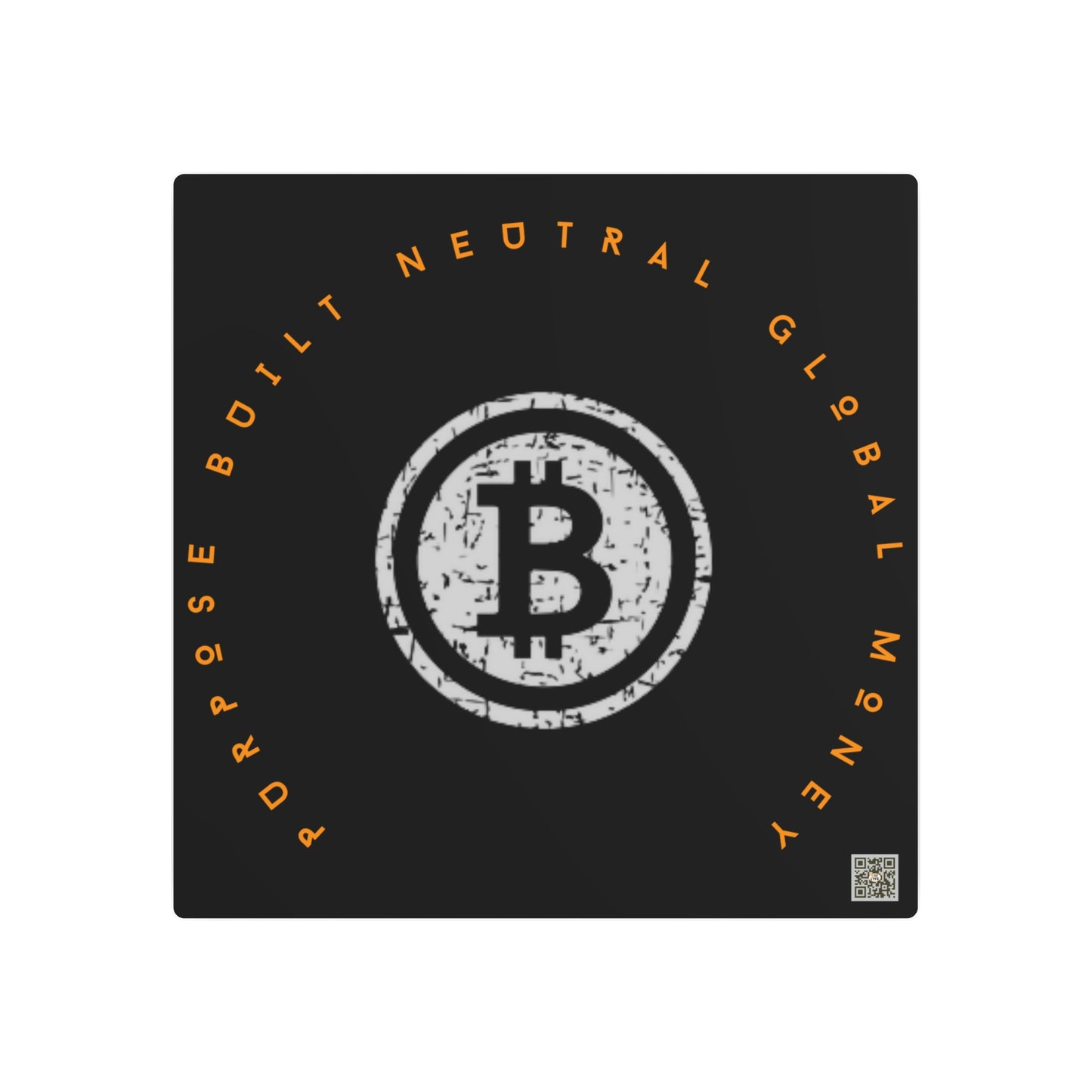 Bitcoin LYFE Global Money Metal Art Sign