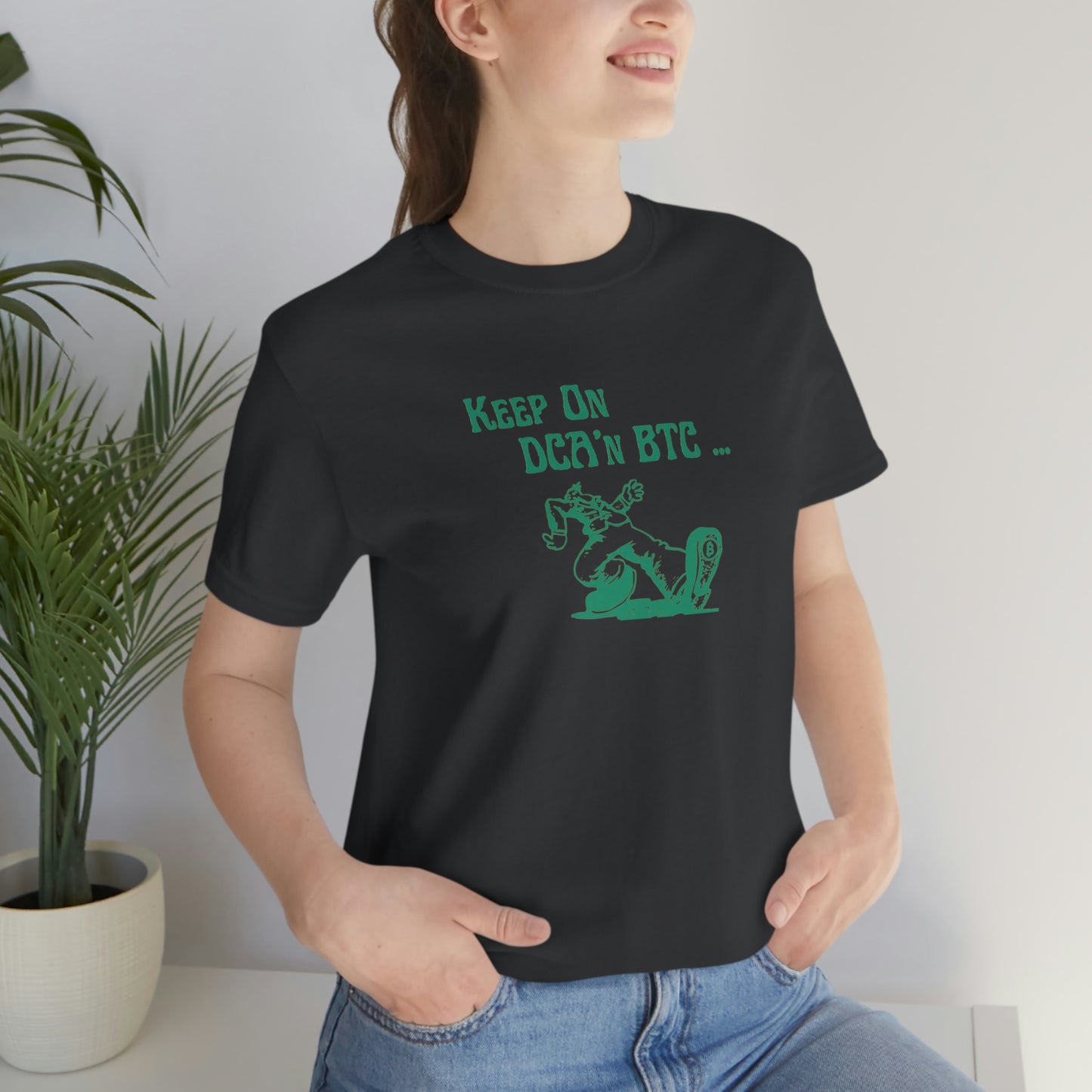 Keep On DCA'n BTC T-Shirt, Dark