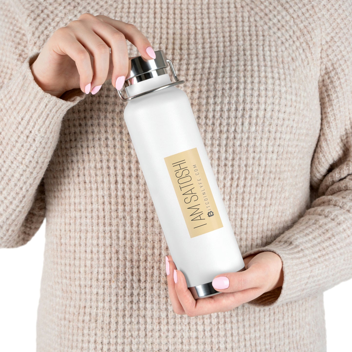 I Am Satoshi 22oz Vacuum Insulated Bottle - Four