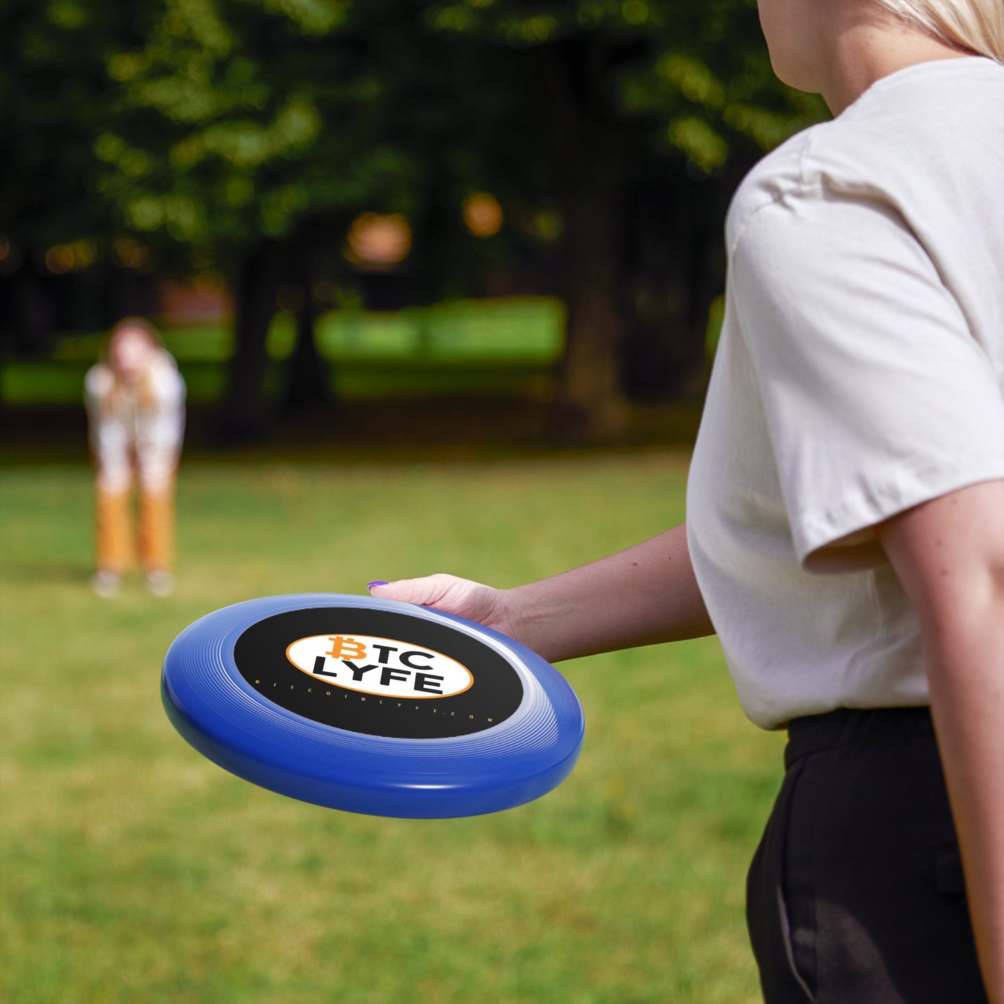 Bitcoin LYFE (Oval) Wham-O Frisbee