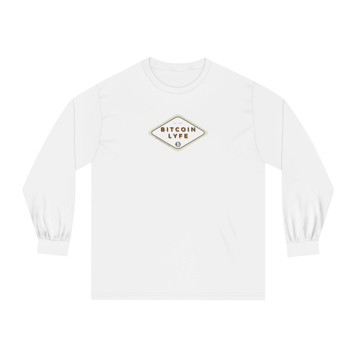 Bitcoin LYFE (Transparent) Long Sleeve T-Shirt