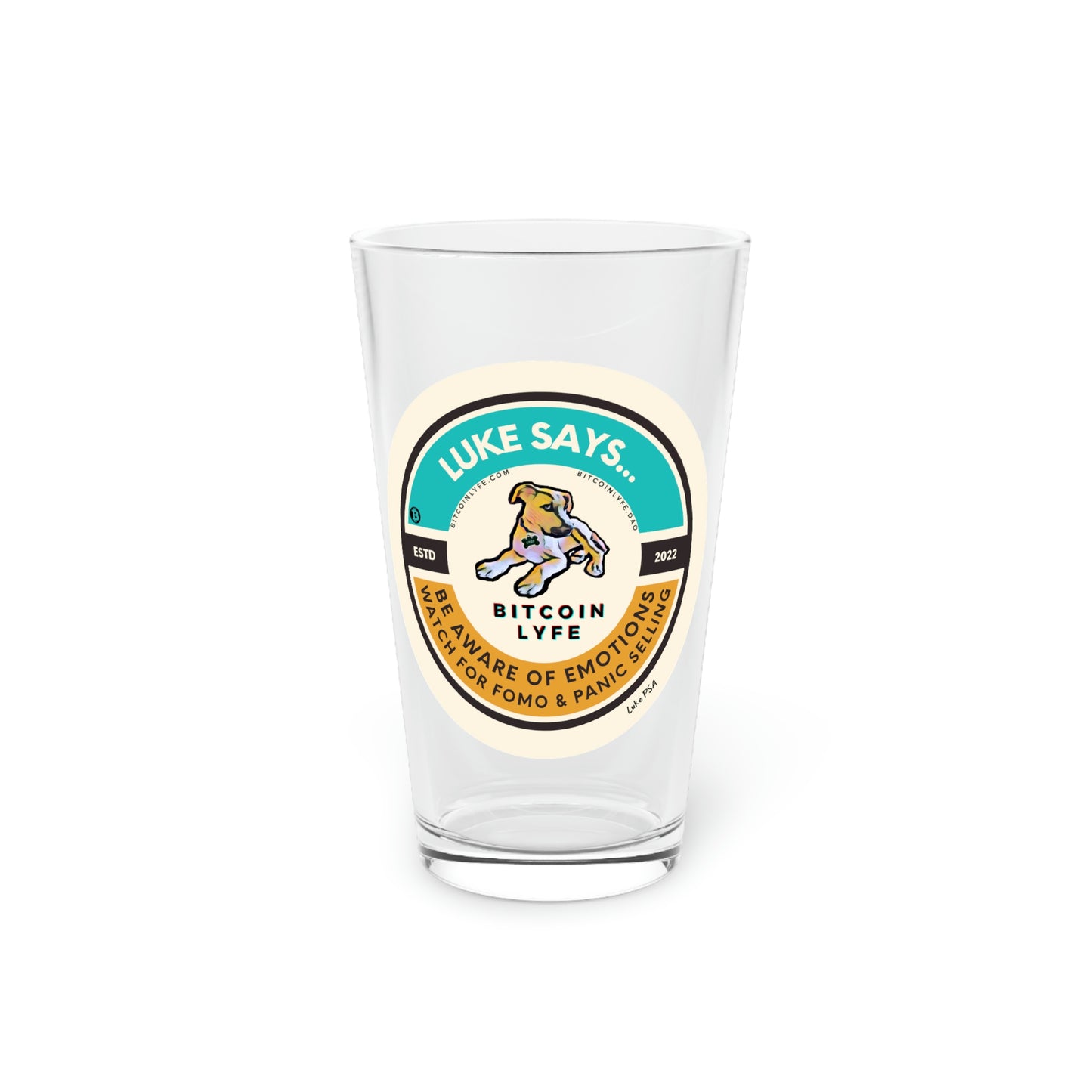 The Luke PSA Pint Glass, Emotions