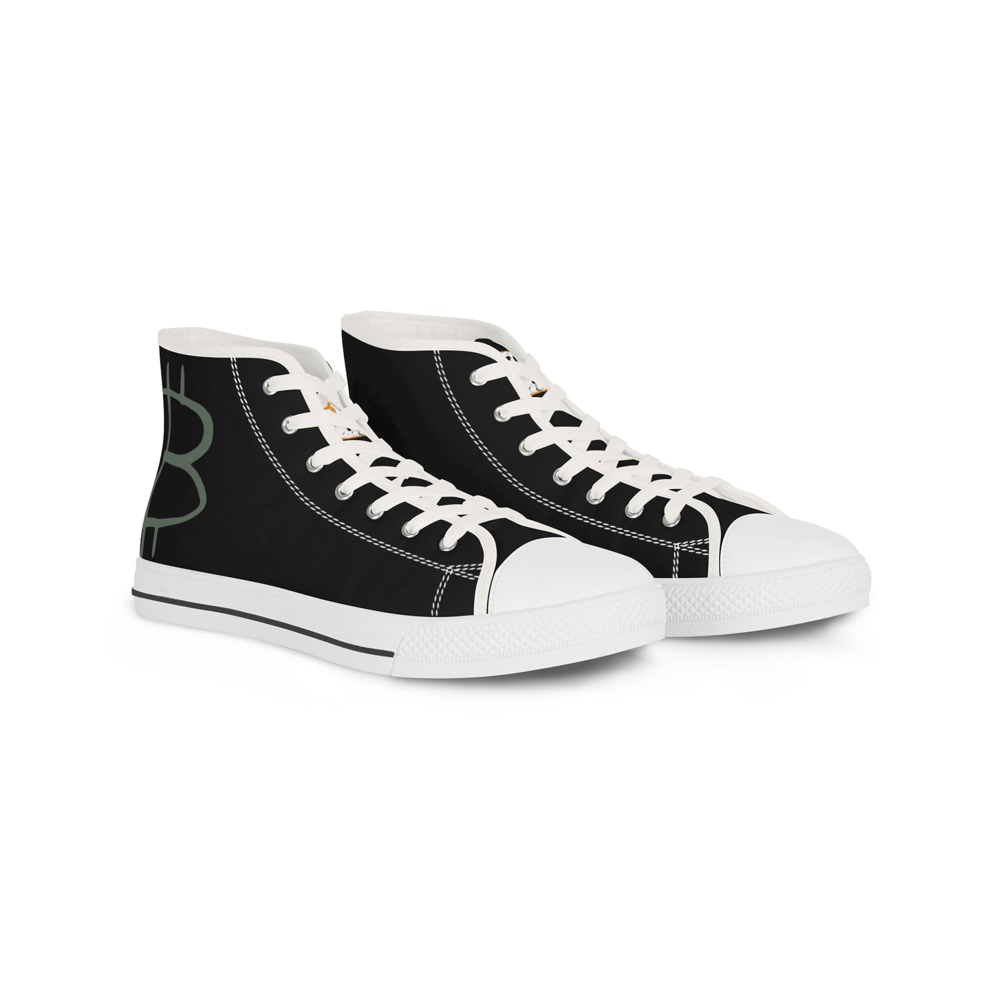 Bitcoin Men's High Top Sneakers, BTC8