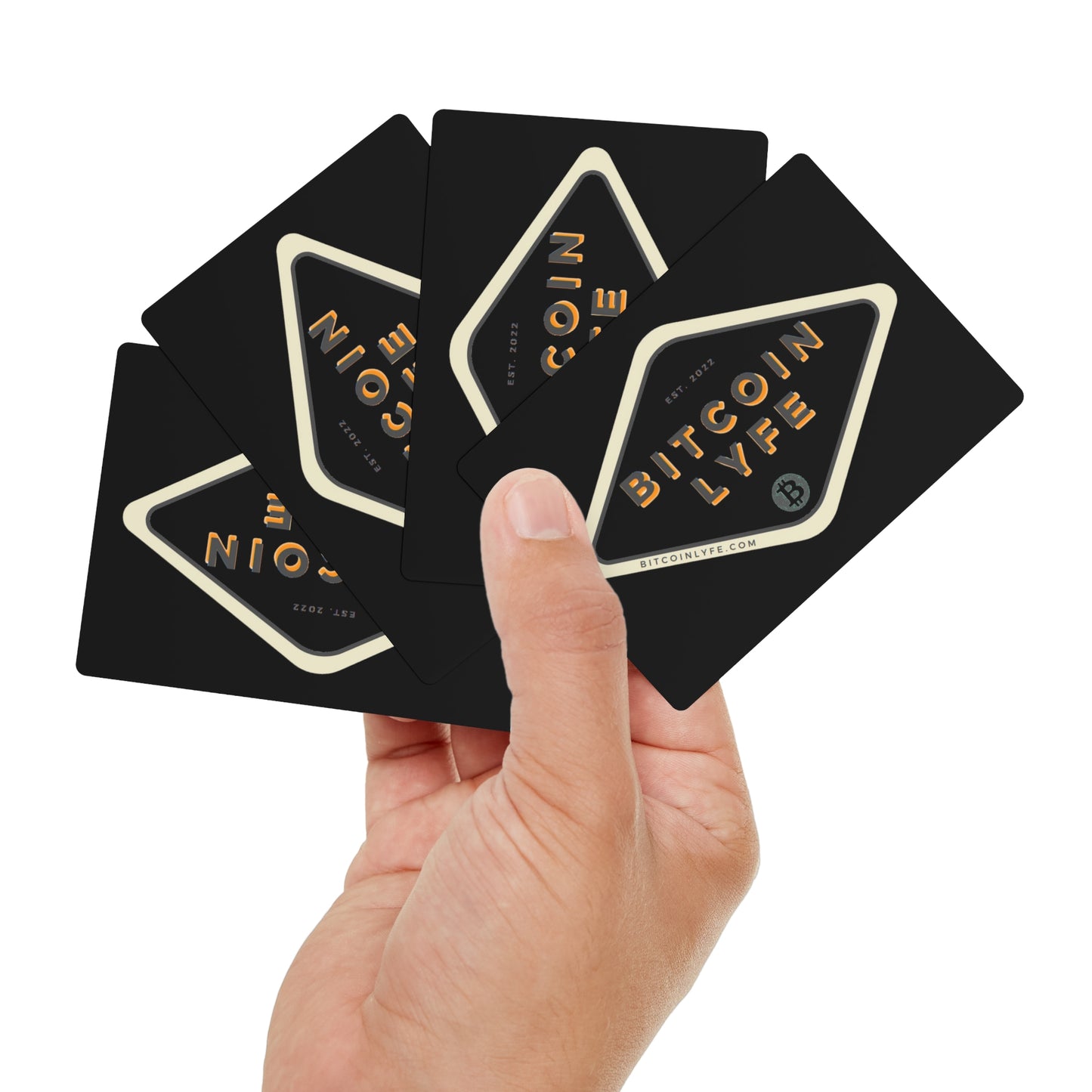 Bitcoin LYFE (Transparent) Poker Cards