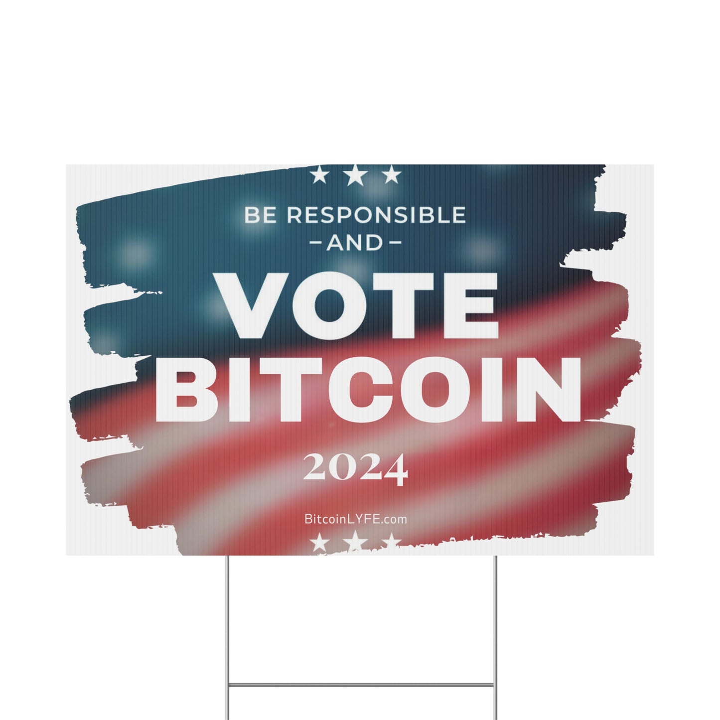 Vote - Responsibility Plastic Yard Sign