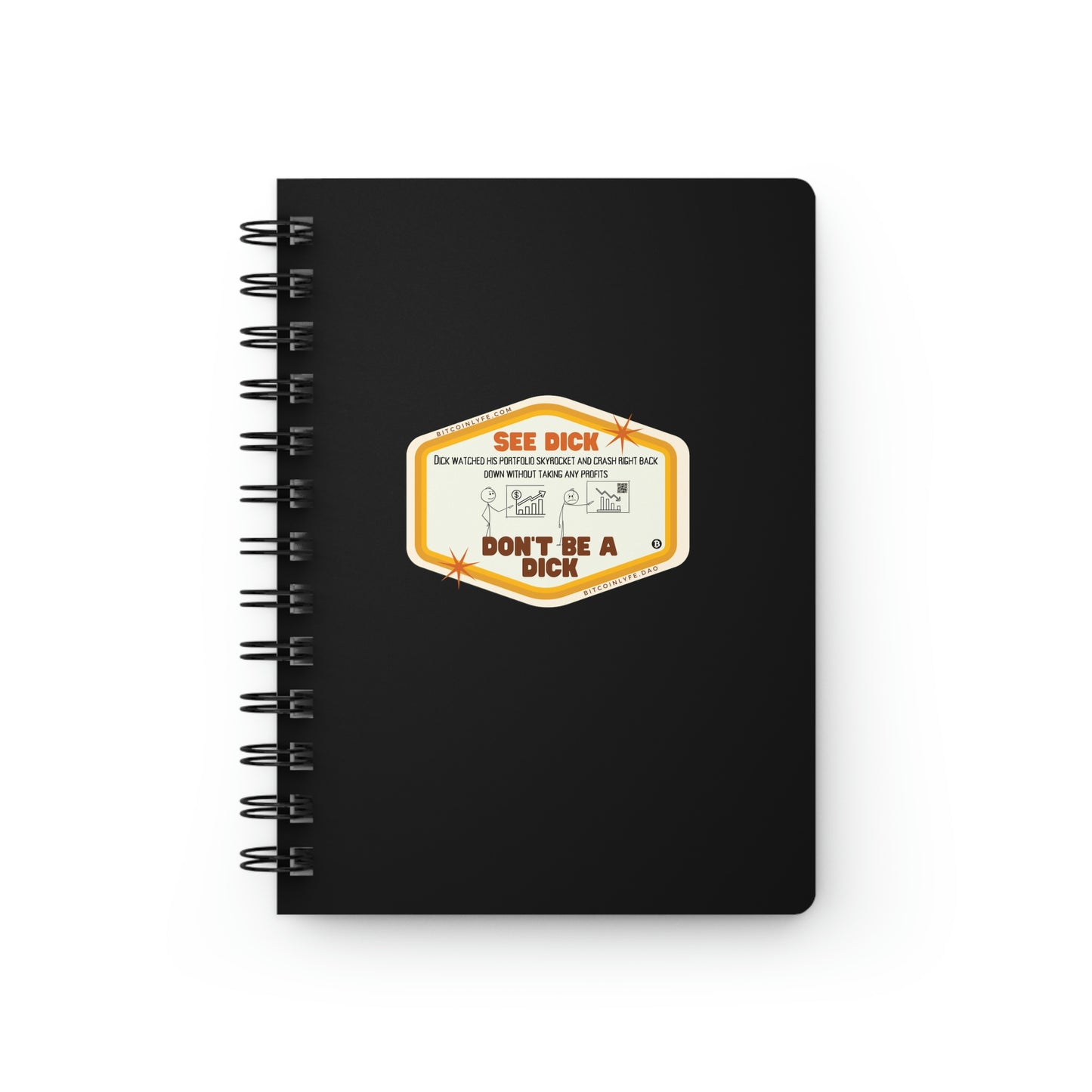 Crypto Dick Spiral Bound Journal, Profits