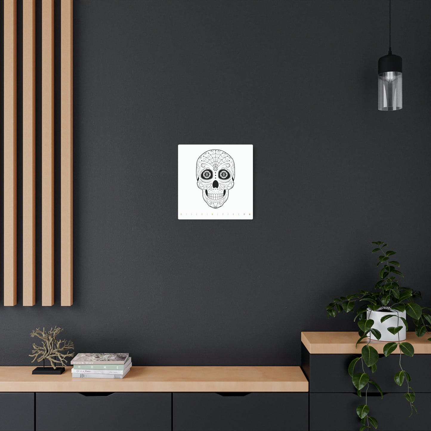 Día de los Muertos Metal Art Sign, Cinco