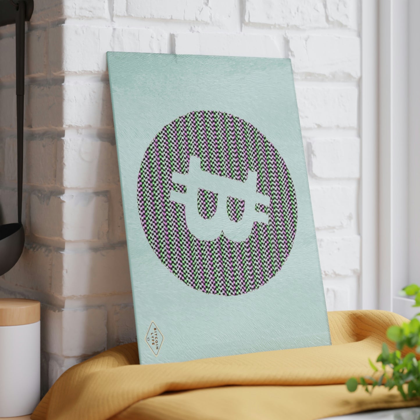Bitcoin Glass Cutting Board, BTC6