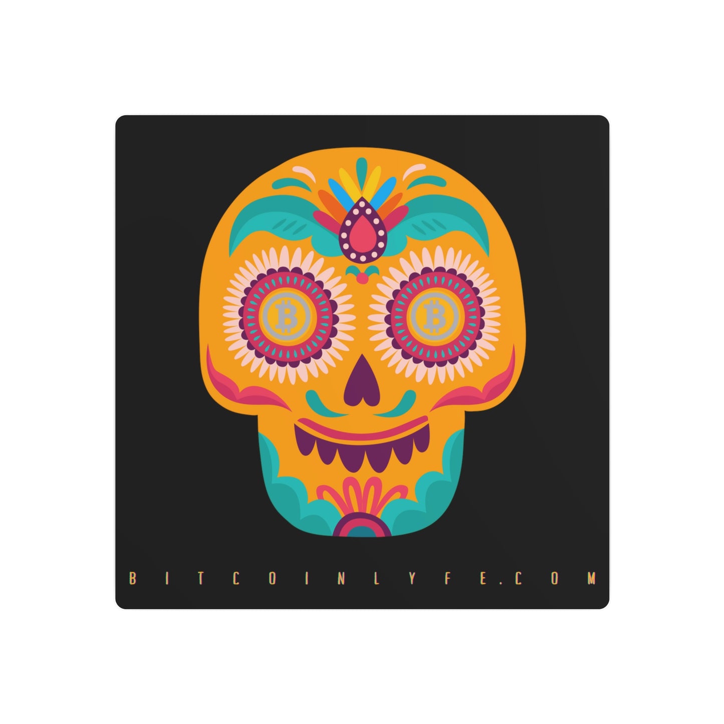 Día de los Muertos Metal Art Sign, Diecisiete