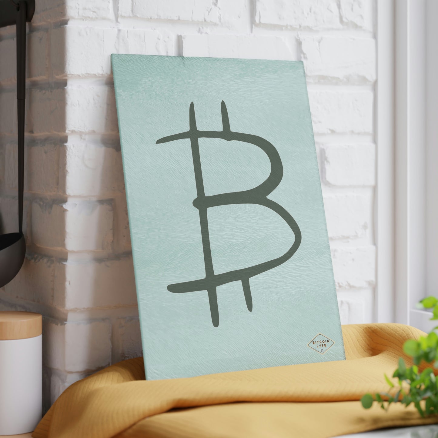 Bitcoin Glass Cutting Board, BTC8