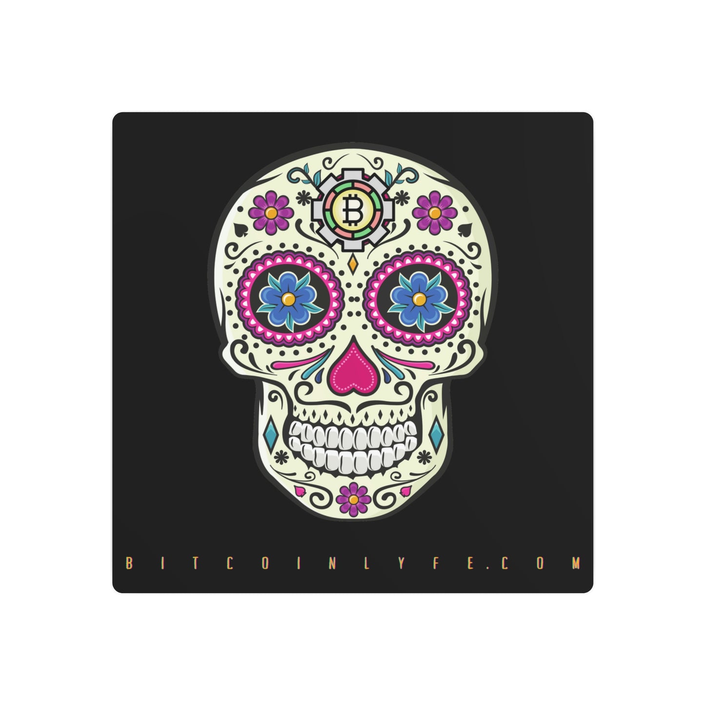 Día de los Muertos Metal Art Sign, Once