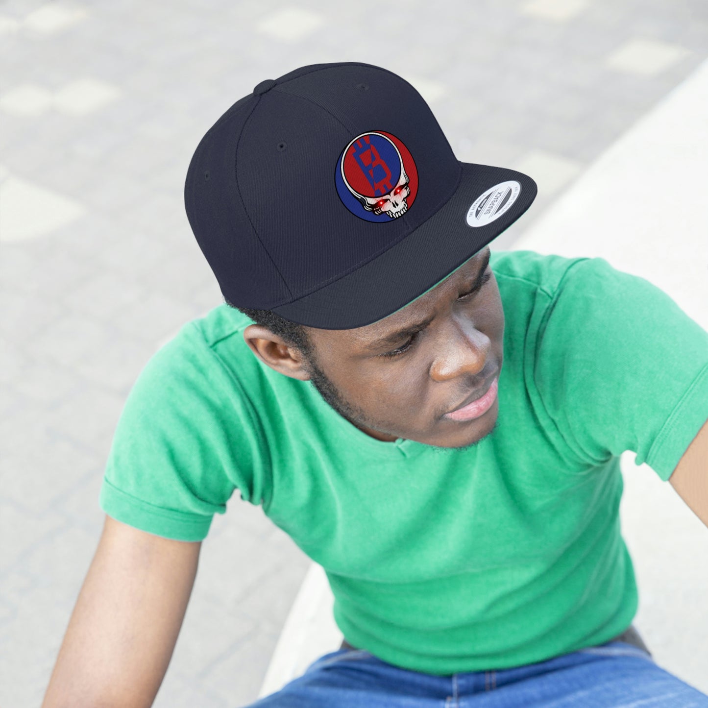 Grateful B Flat Bill Hat, Four Colors