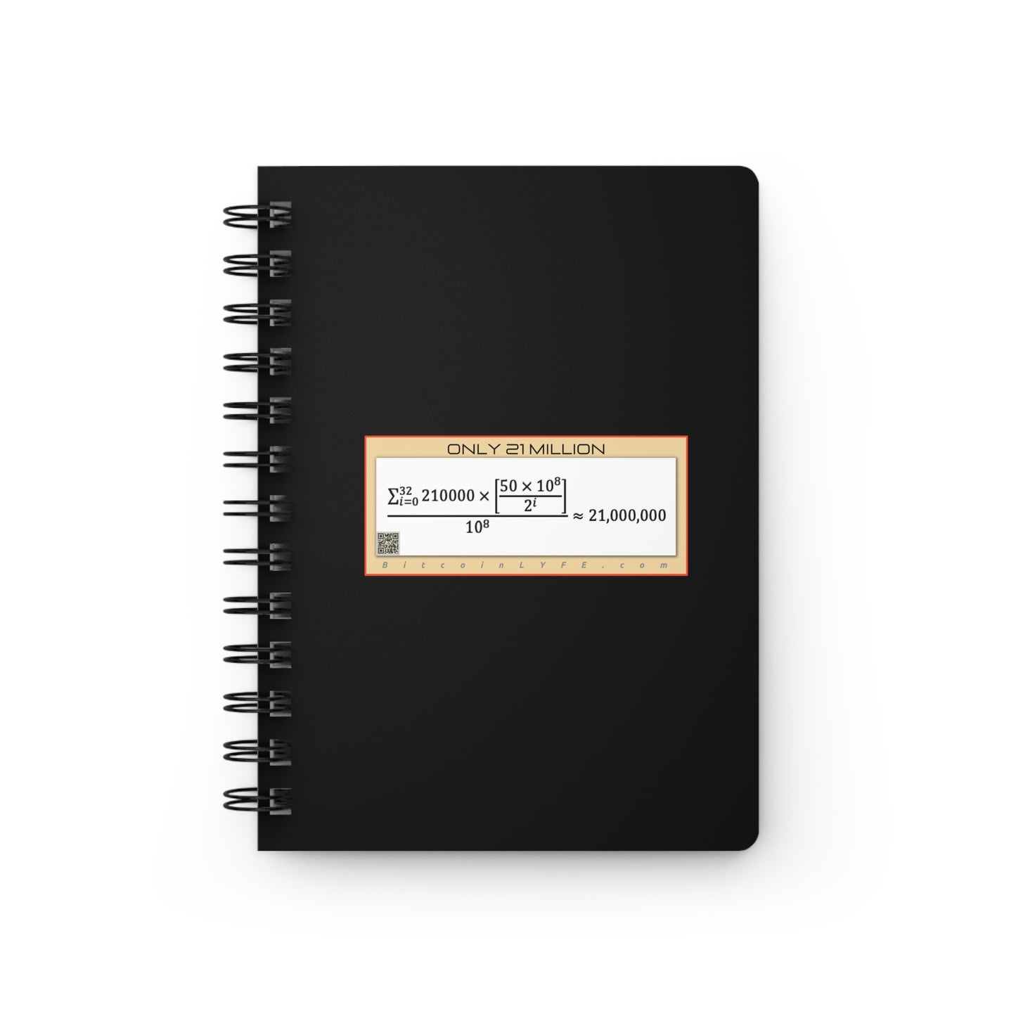 Bitcoin LYFE Spiral Bound Journal, 21M