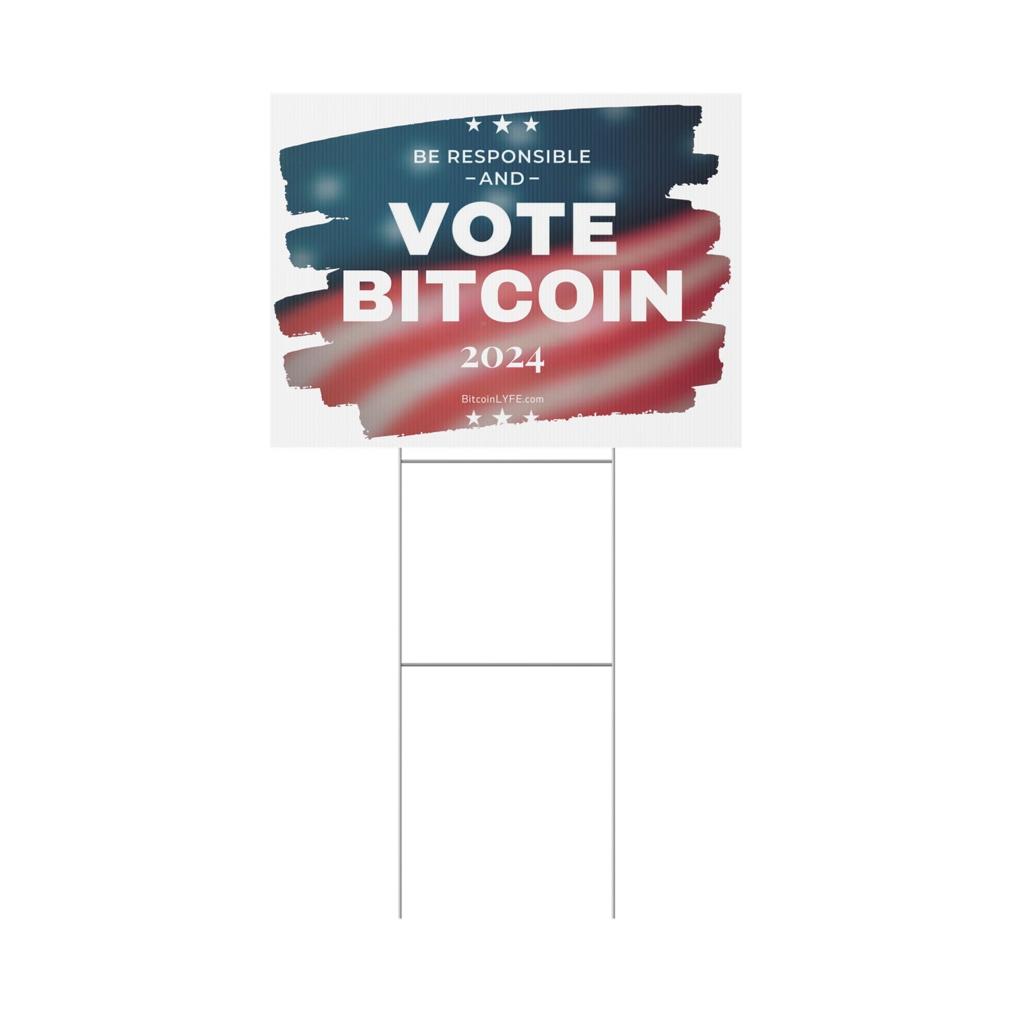 Vote - Responsibility Plastic Yard Sign