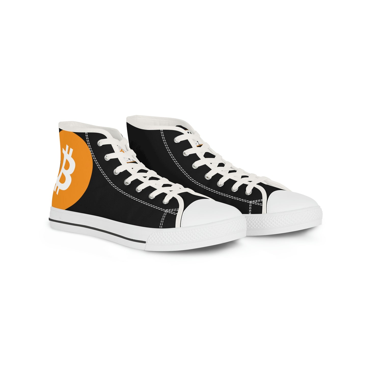 Bitcoin Men's High Top Sneakers, BTC2