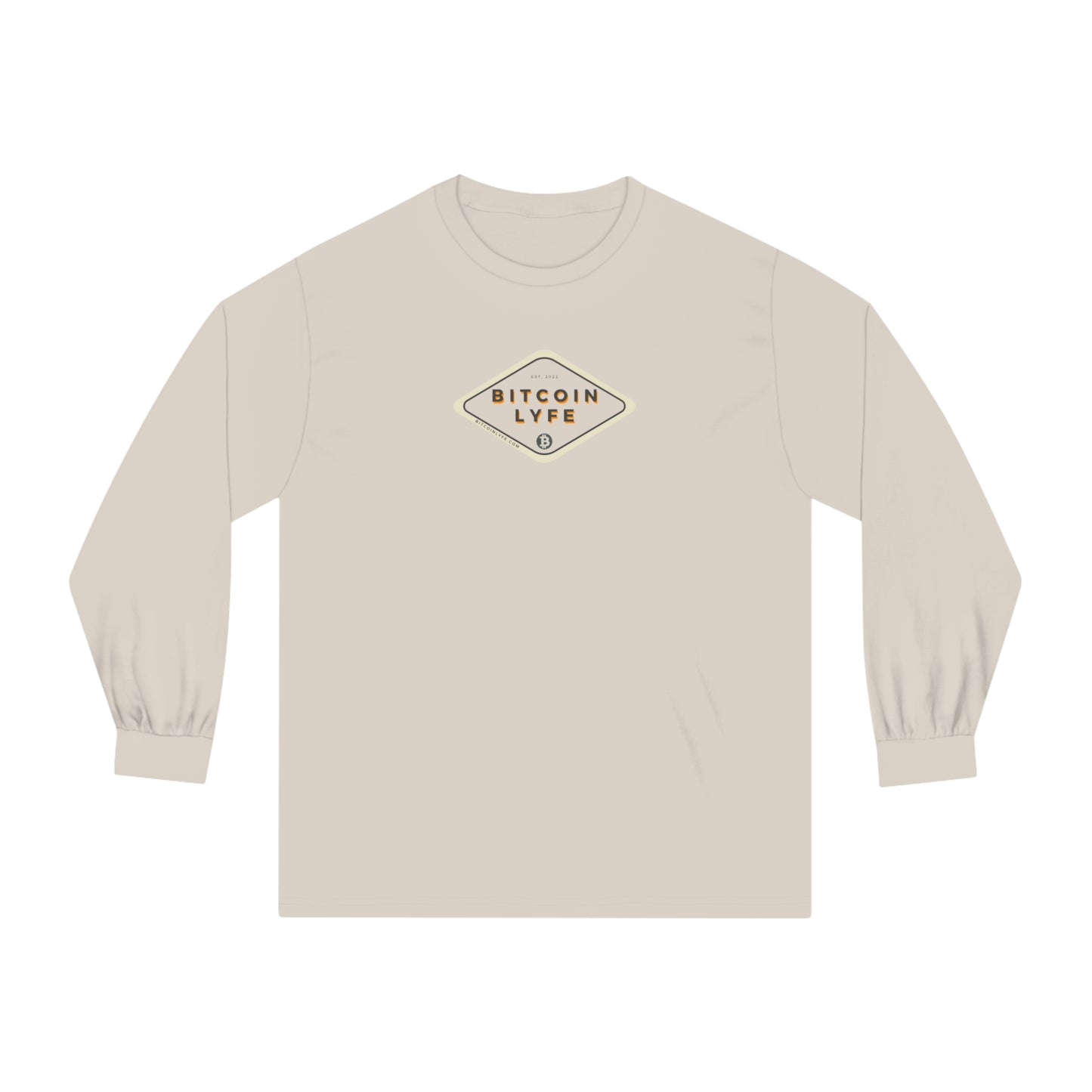 Bitcoin LYFE (Transparent) Long Sleeve T-Shirt