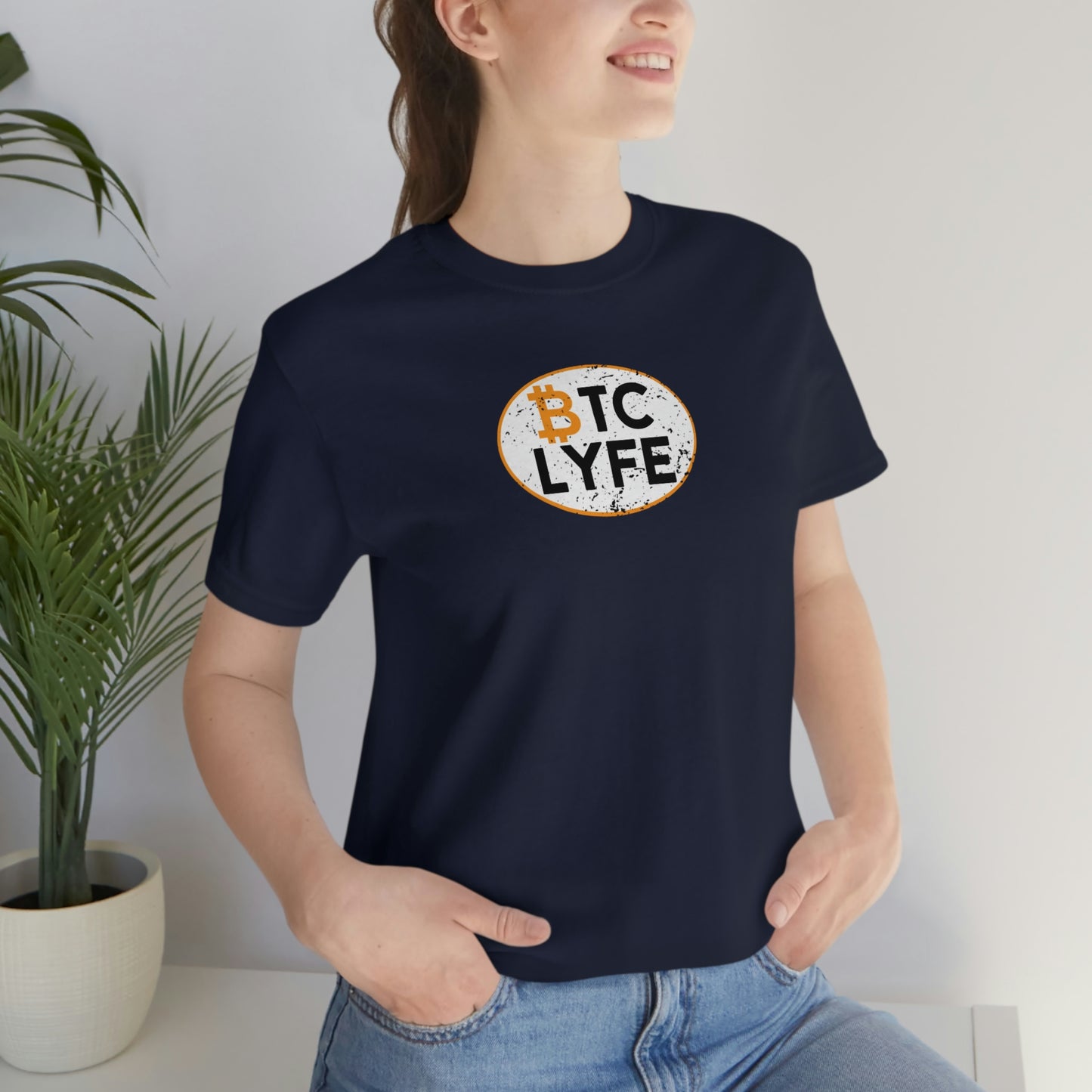 Bitcoin LYFE Oval T-Shirt
